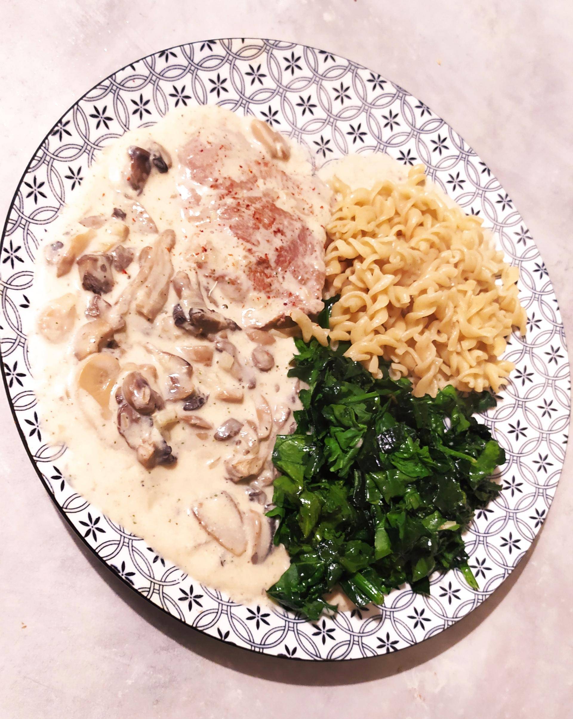 Escalopes veau crème et champignons - Recette Cookeo | Moulinex