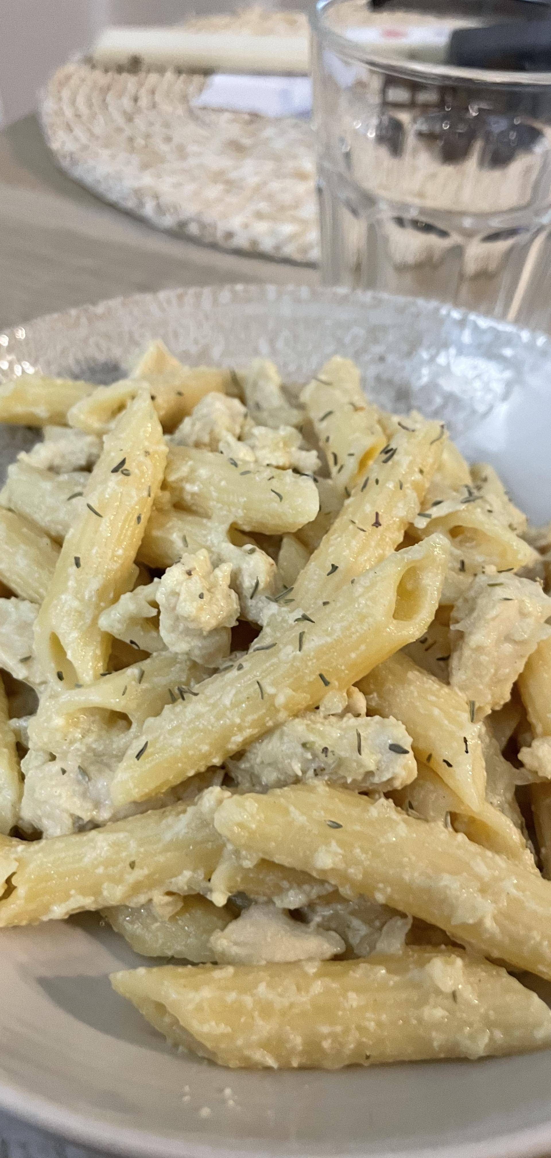 Pâtes aux poulet - sauce moutarde miel - Recette Cookeo V3 | Moulinex