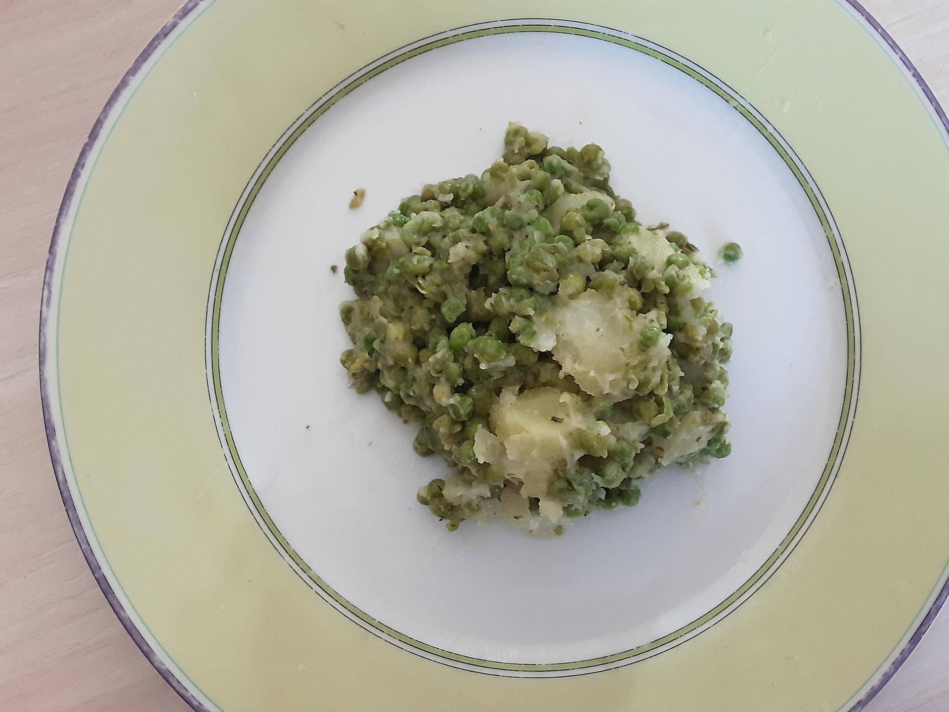 Petits pois beurre persillé pommes de terre - Recette Cookeo | Moulinex