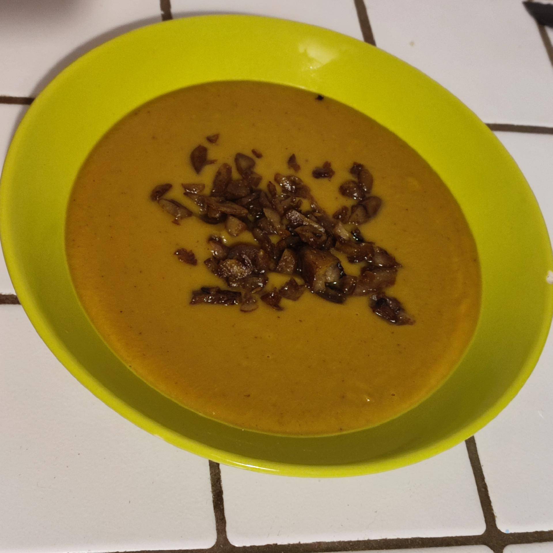 Velouté de patate douce et châtaignes au lait de coco - Recette Companion Connect XL | Moulinex