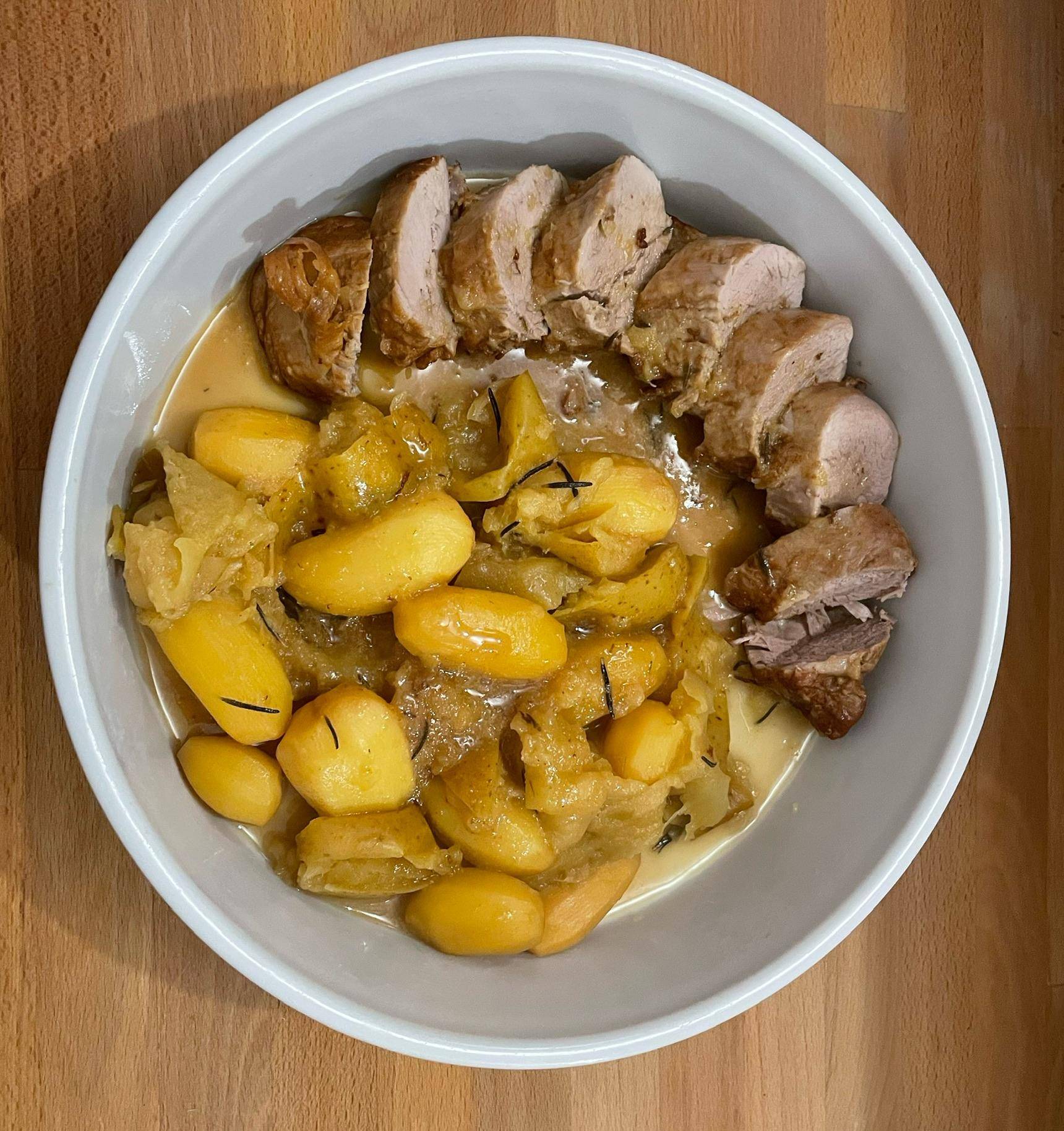 Filet mignon aux 2 pommes et au cidre - Recette Cookeo | Moulinex
