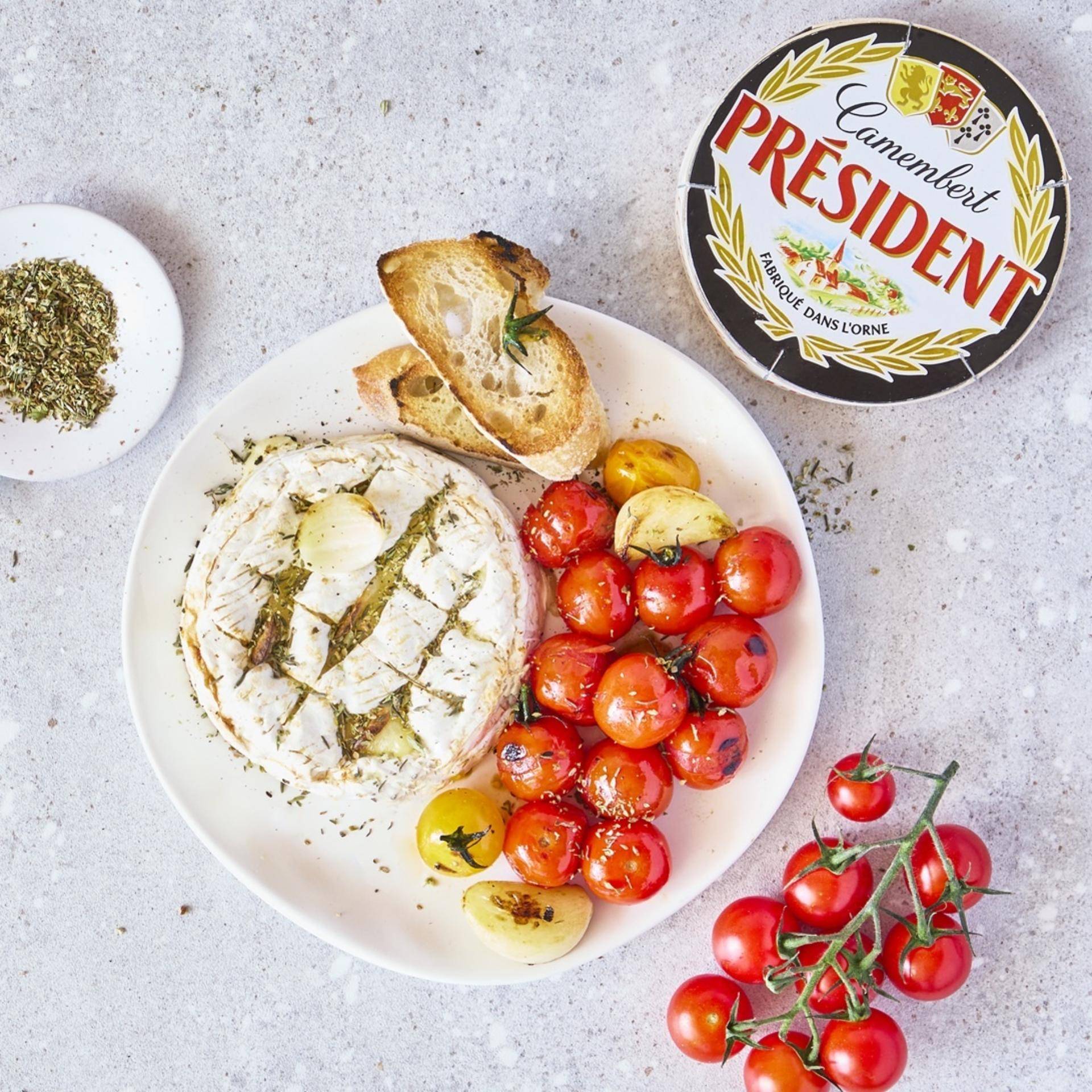 Camembert, tomates cerises rôties - Recette Dual EasyFry&Grill | Moulinex