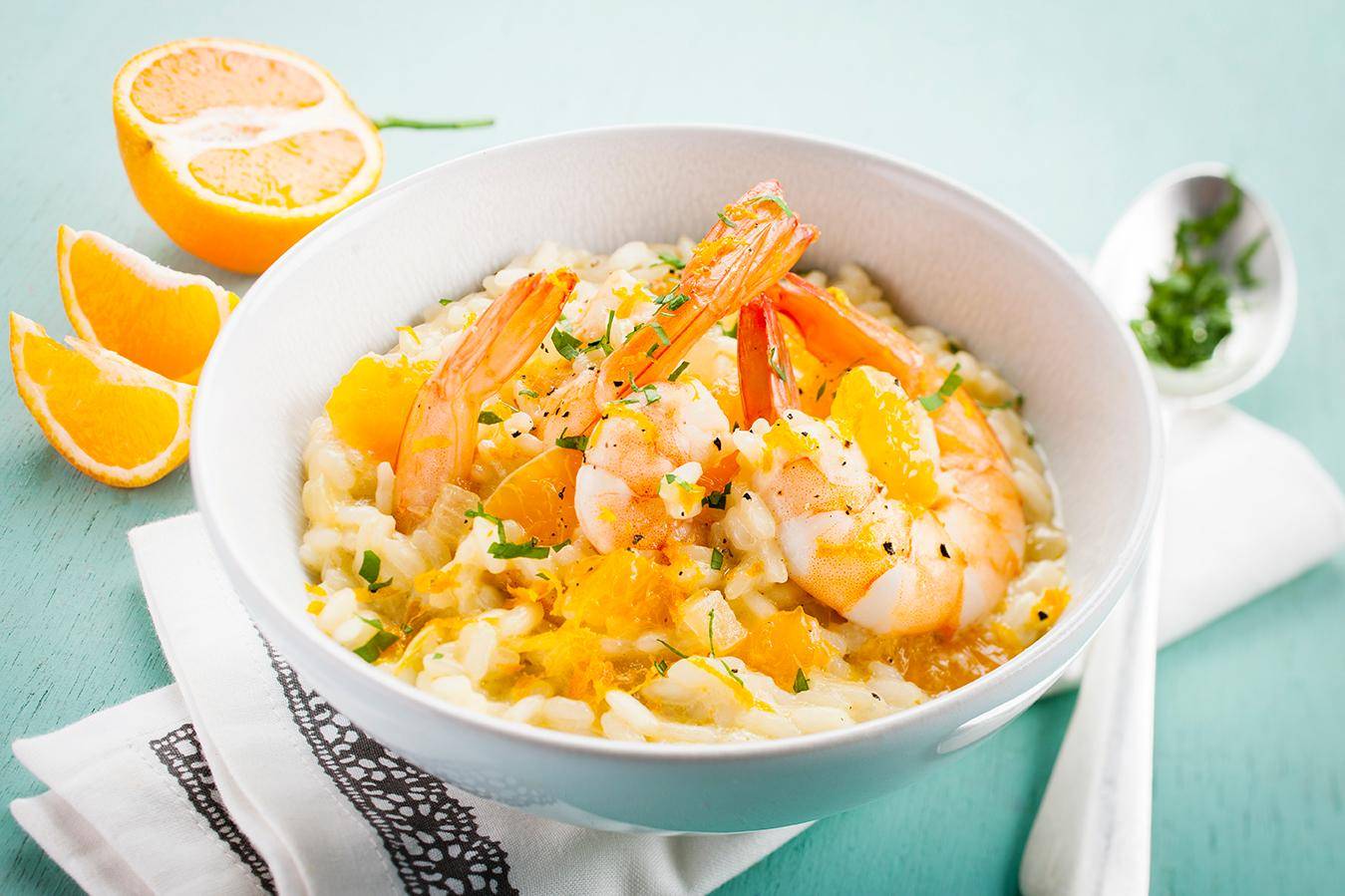 Risotto de gambas clémentines - Recette Cookeo | Moulinex