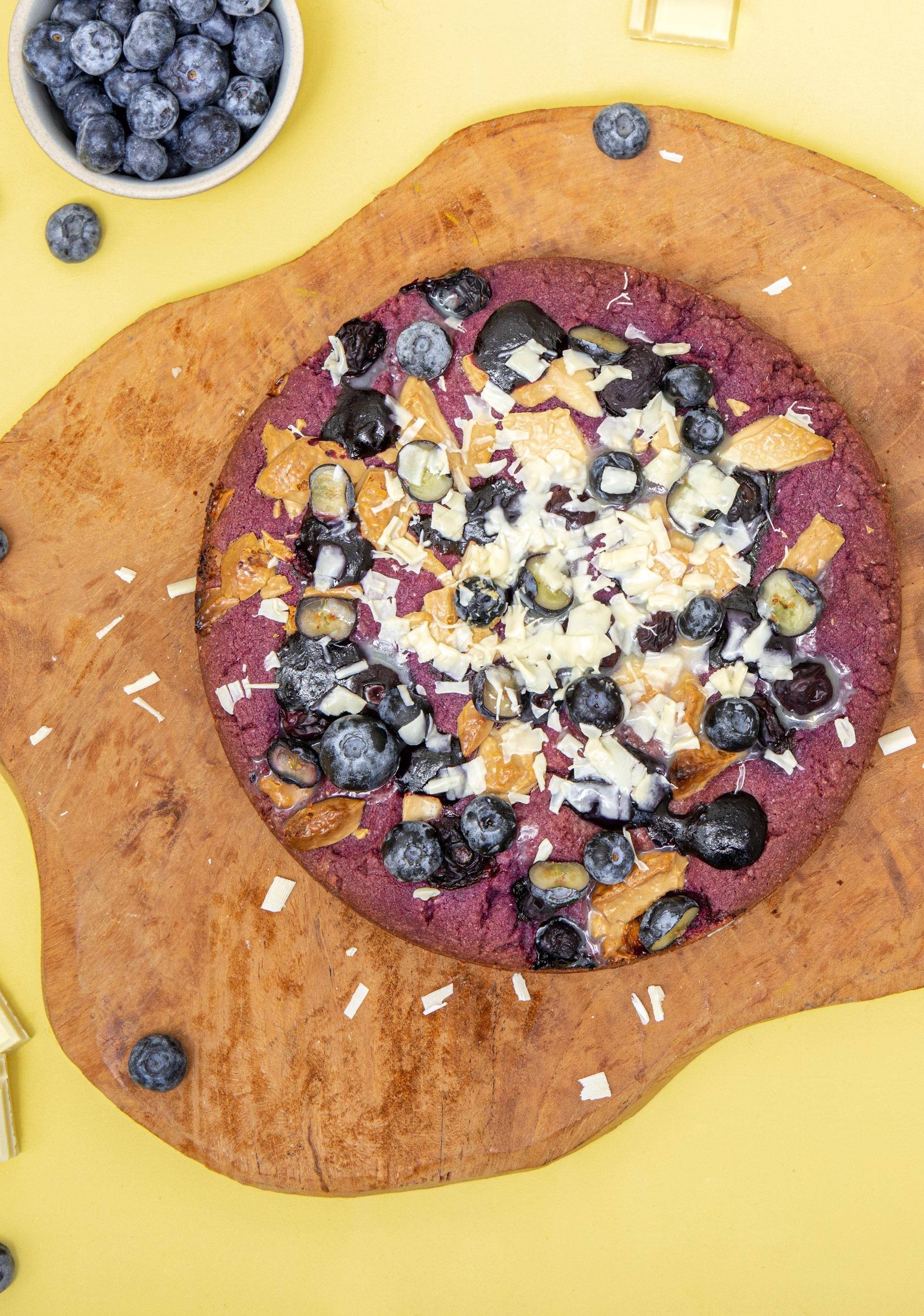 Cookie Géant Ube, Myrtilles & Chocolat Blanc - Recette Perfectmix Cook KR | Moulinex