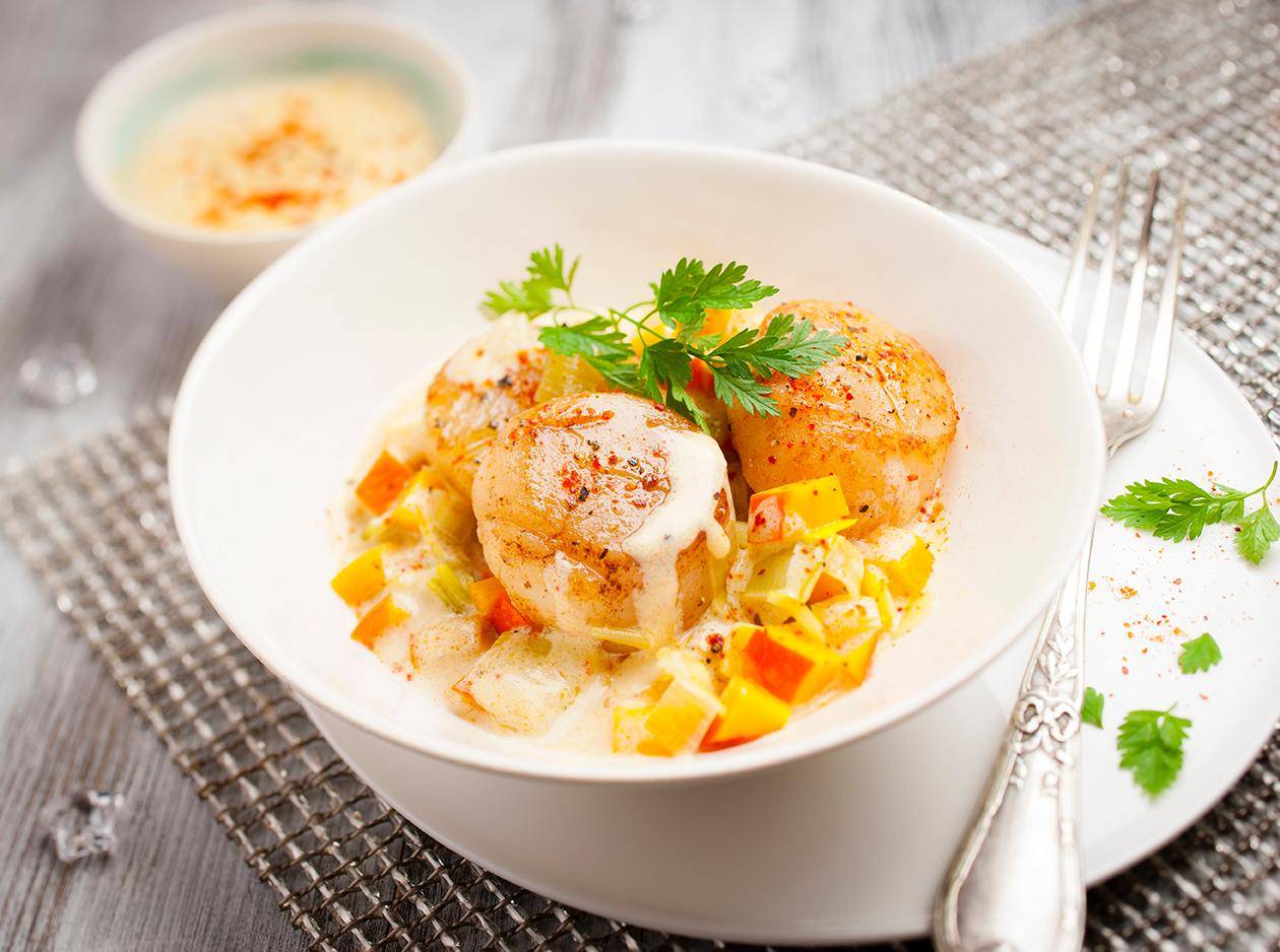 St-Jacques rôties au Chablis - Recette Cookeo | Moulinex