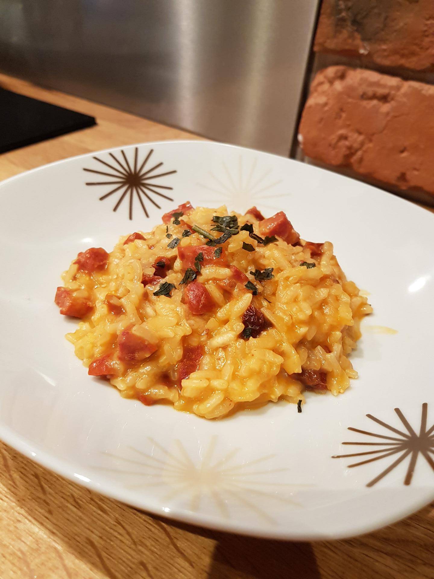 Risotto chorizo et tomates confites - Recette Companion Connect | Moulinex
