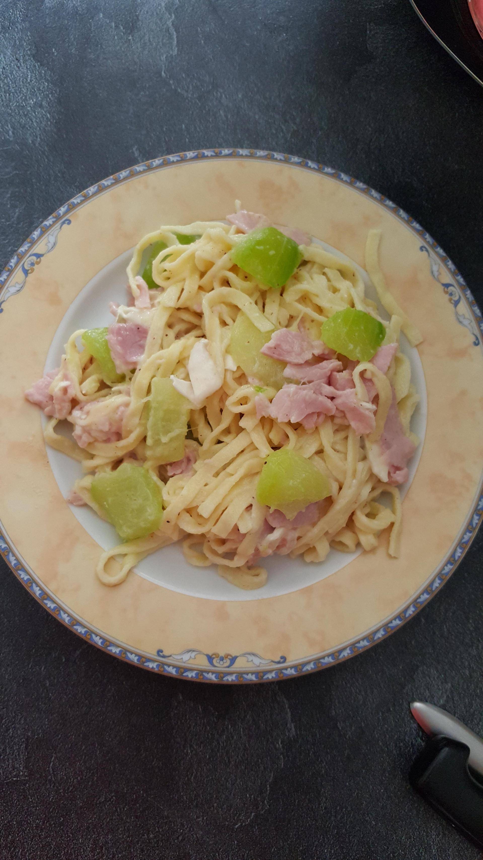 Pâtes courgette chèvre jambon - Recette Cookeo | Moulinex