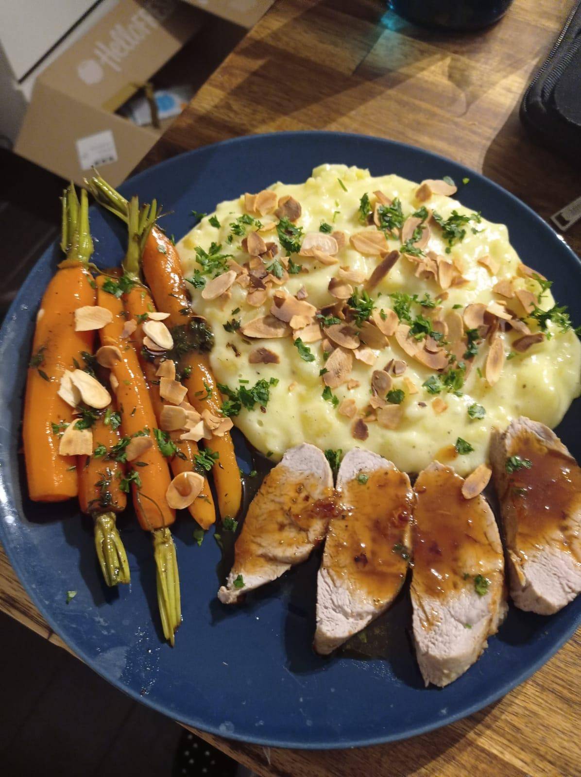 Filet mignon de porc sauce orange miel et ses carottes glacées - Recette Cookeo V3 | Moulinex