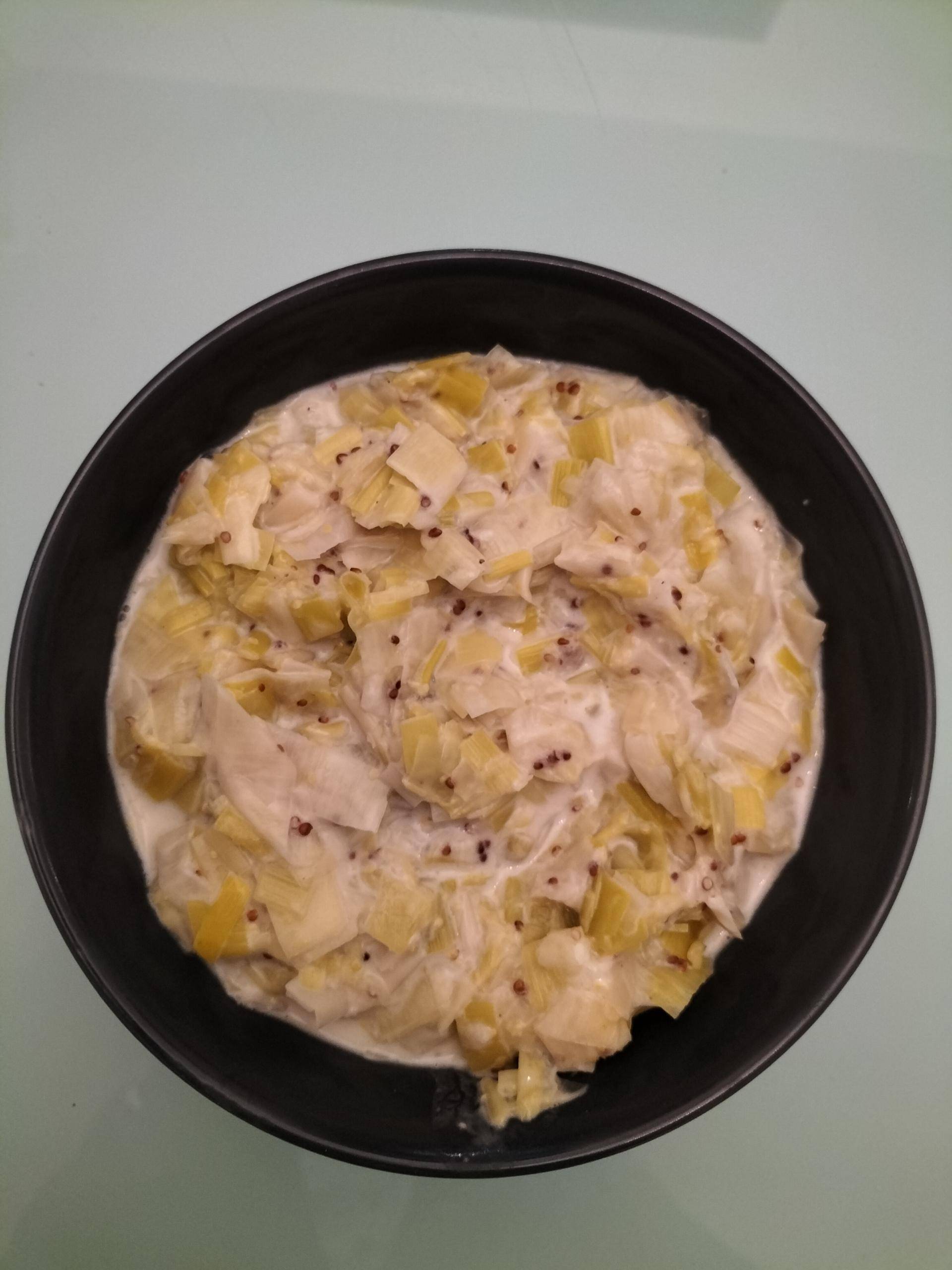 Fondue de poireaux au lait de coco et citron vert - Recette Companion Connect XL | Moulinex