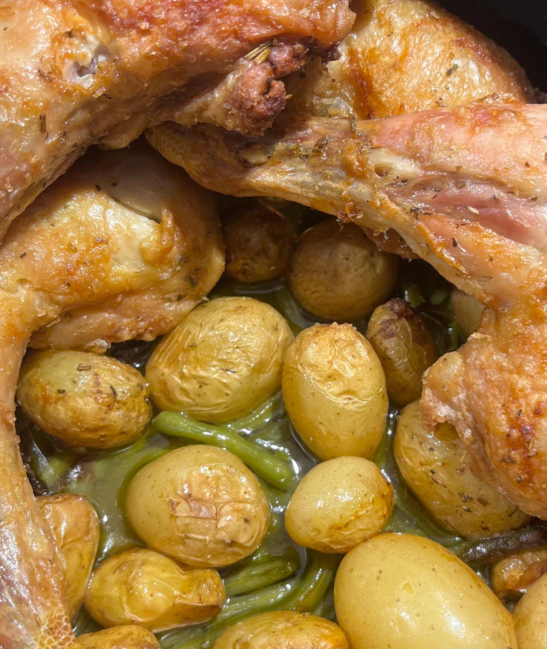 Poulet, Haricots verts et pommes de terre granaille - Recette Cookeo V3 | Moulinex