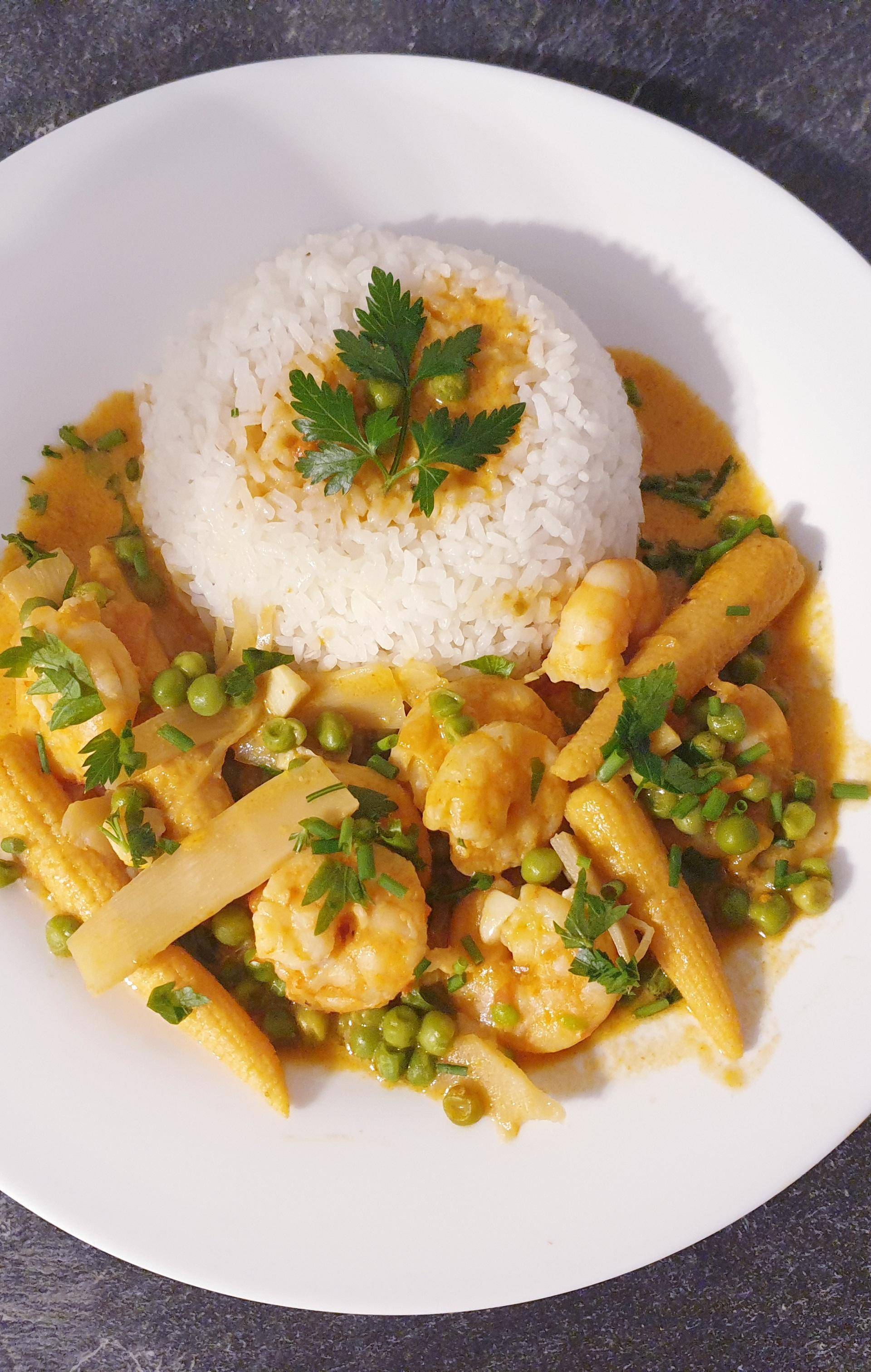 Crevettes au curry rouge - Recette Cookeo | Moulinex