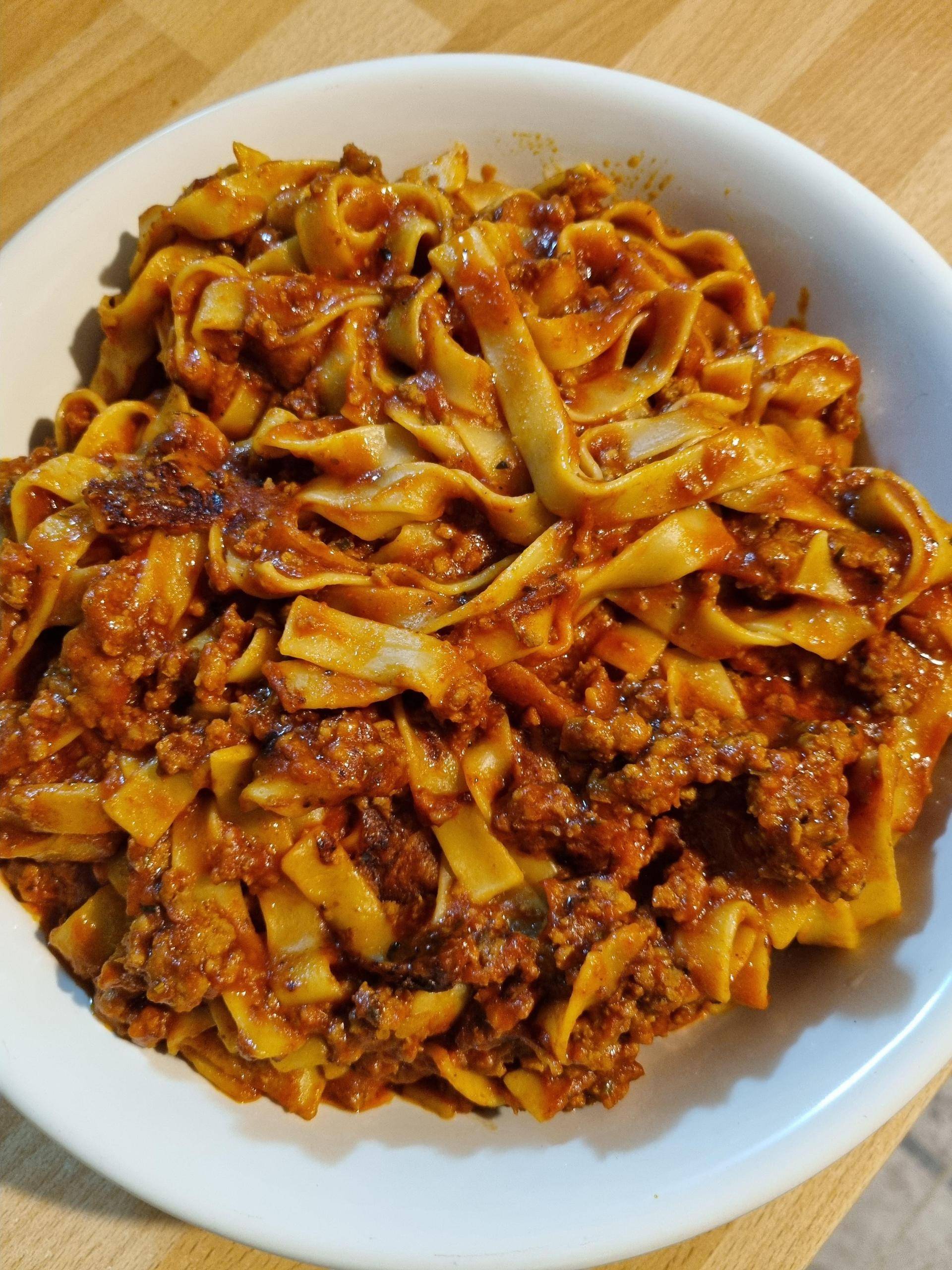 ONE POT tagliatelles à la bolognaise - Recette Cookeo | Moulinex