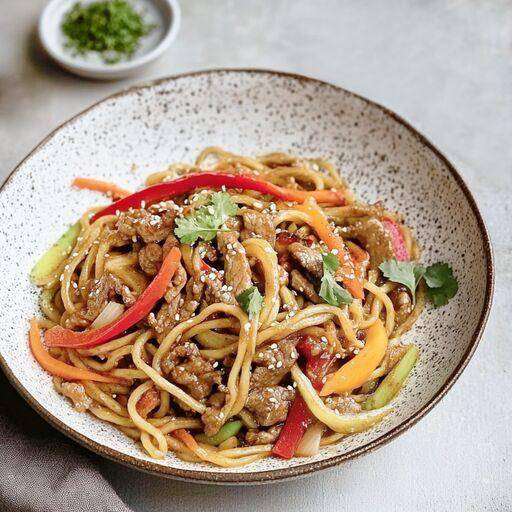 Nouilles au bœuf, sauce barbecue à l’asiatique - Recette Cookeo | Moulinex