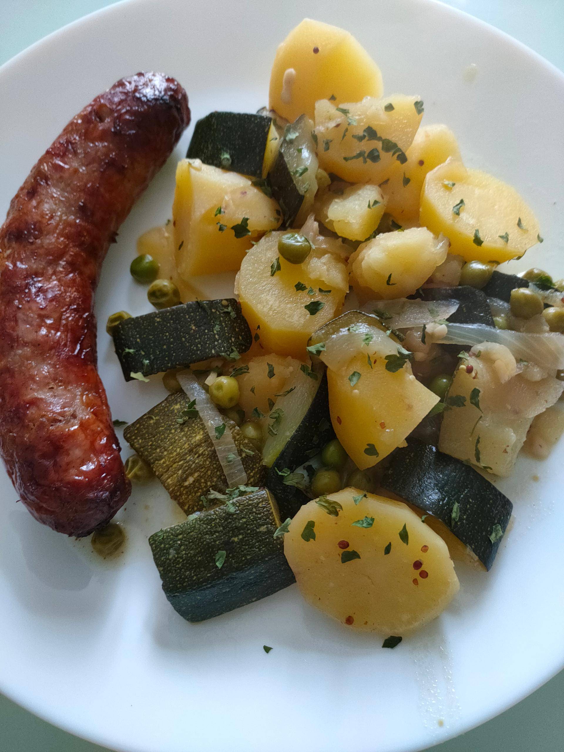 Saucisses grillées et ses légumes - Recette Cookeo | Moulinex