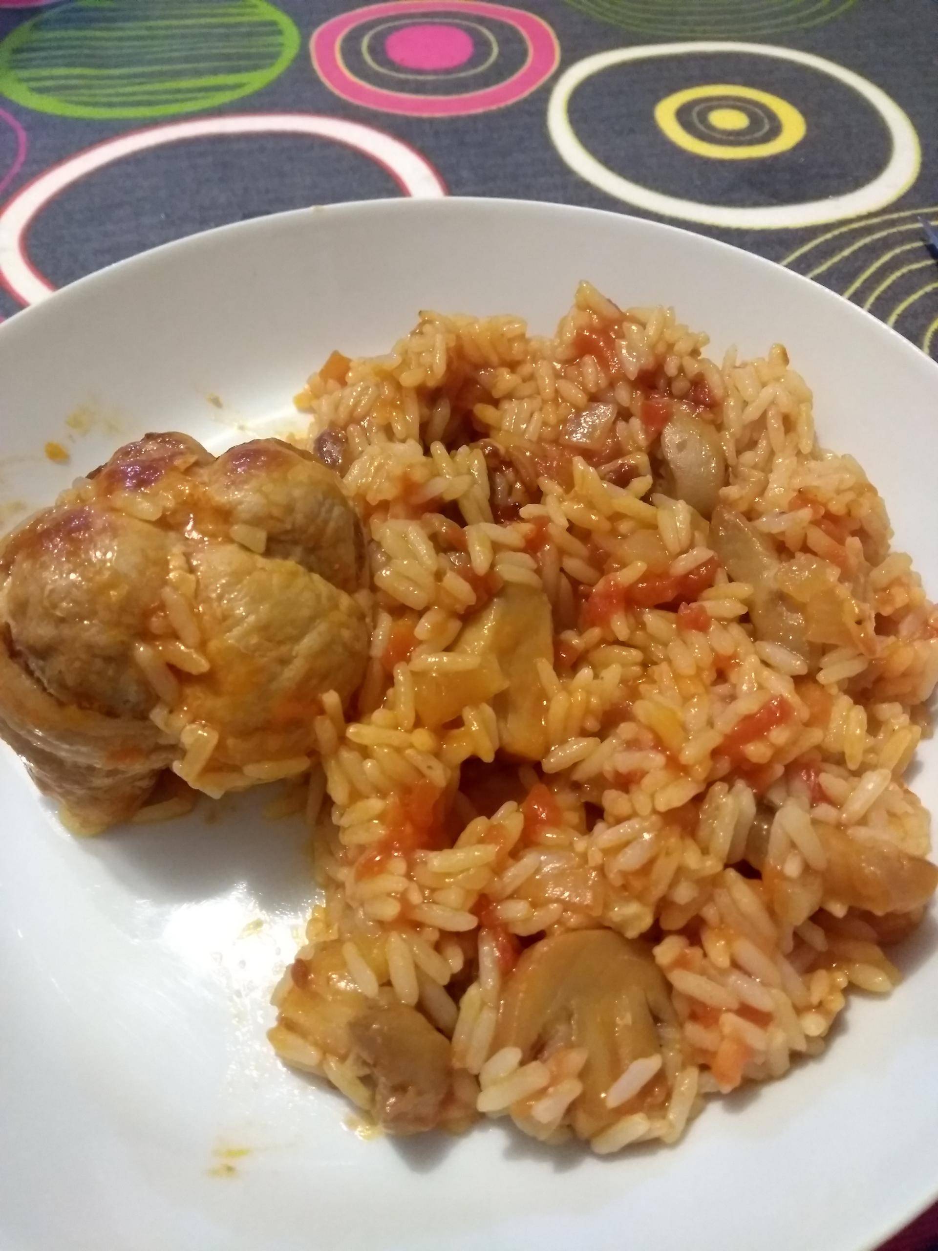 Paupiettes de porc riz a la tomate - Recette Cookeo | Moulinex