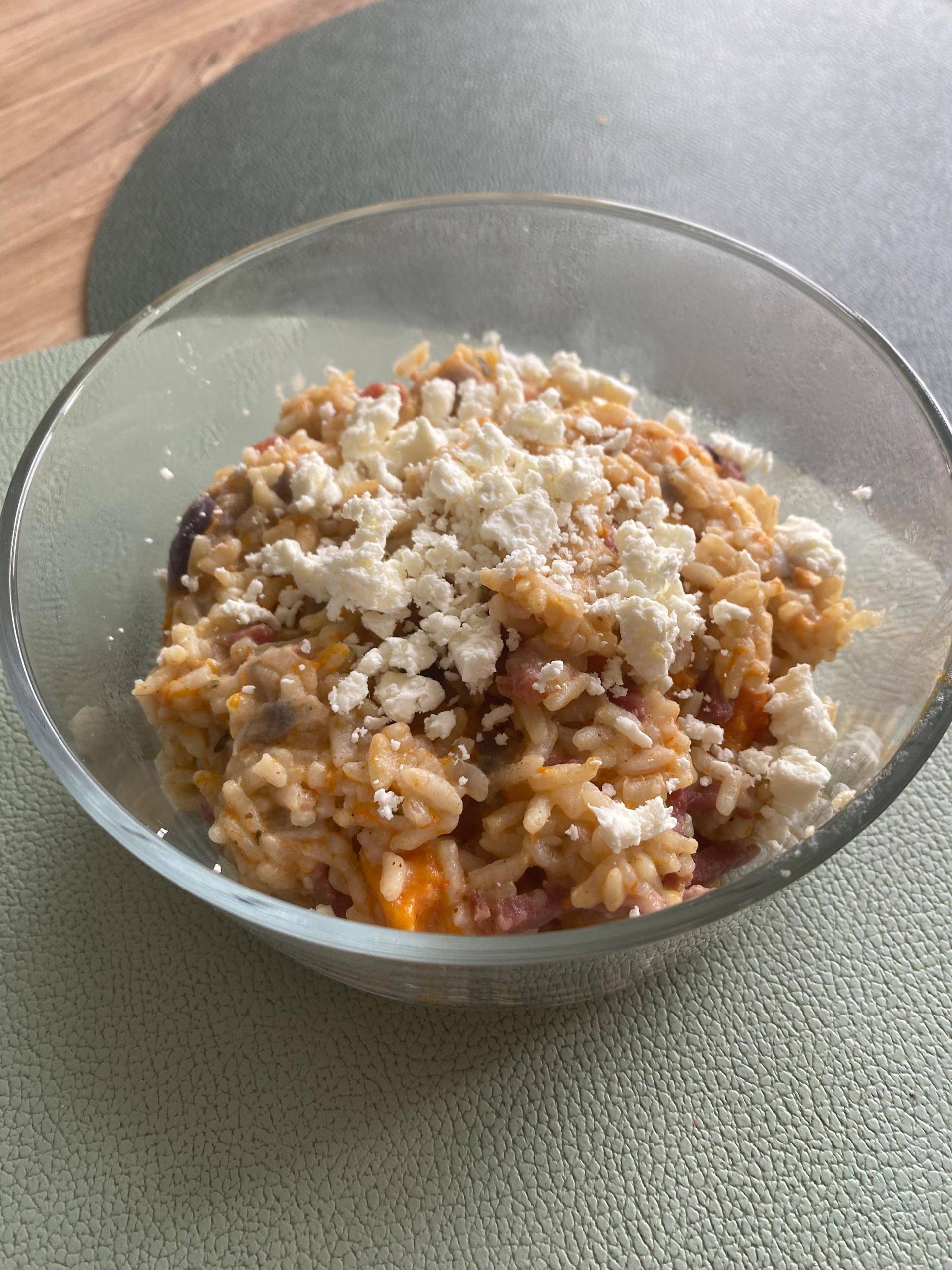 Risotto butternut lardons - Recette Companion Connect XL | Moulinex