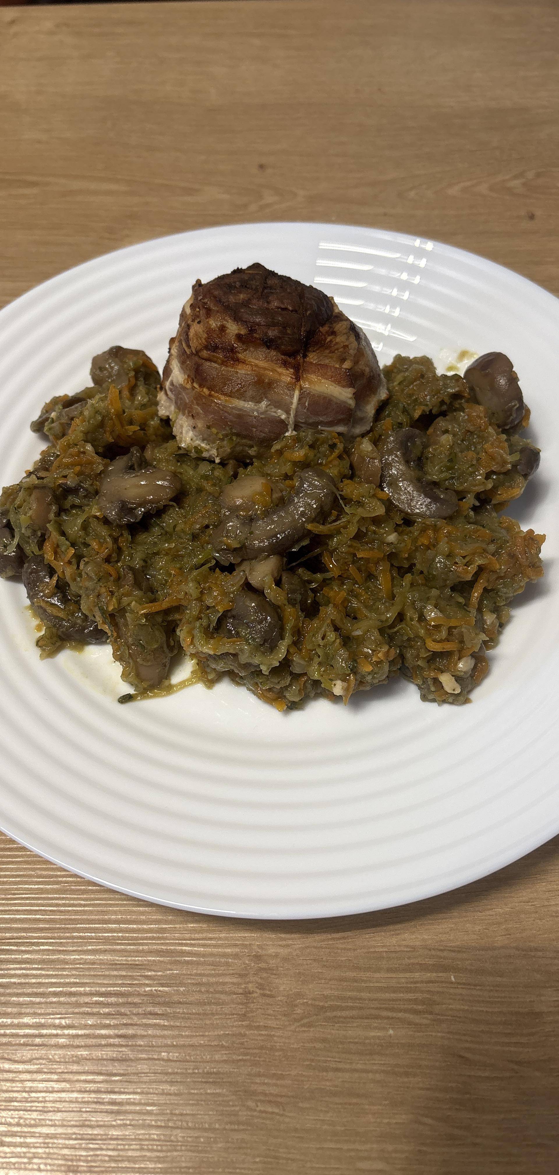 Paupiettes de porc au chèvre, carottes, courgettes et champignons - Recette Cookeo Infinity Autostir | Moulinex