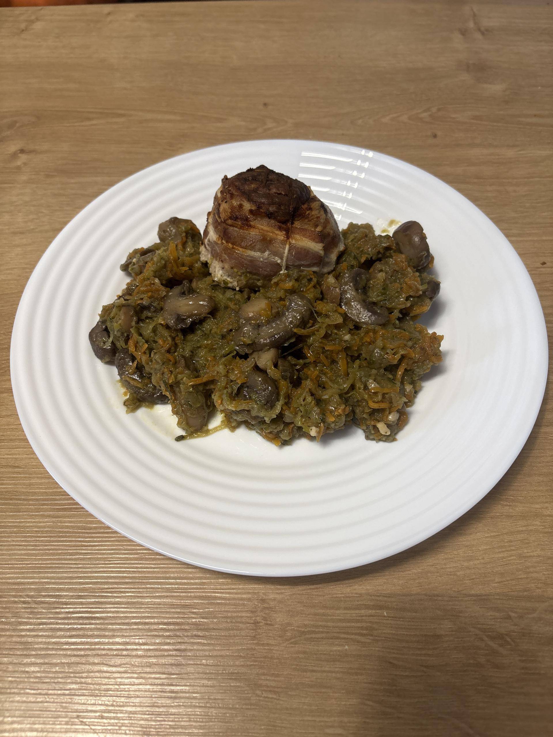 Paupiettes de porc au chèvre, carottes, courgettes et champignons - Recette Cookeo Infinity Autostir | Moulinex