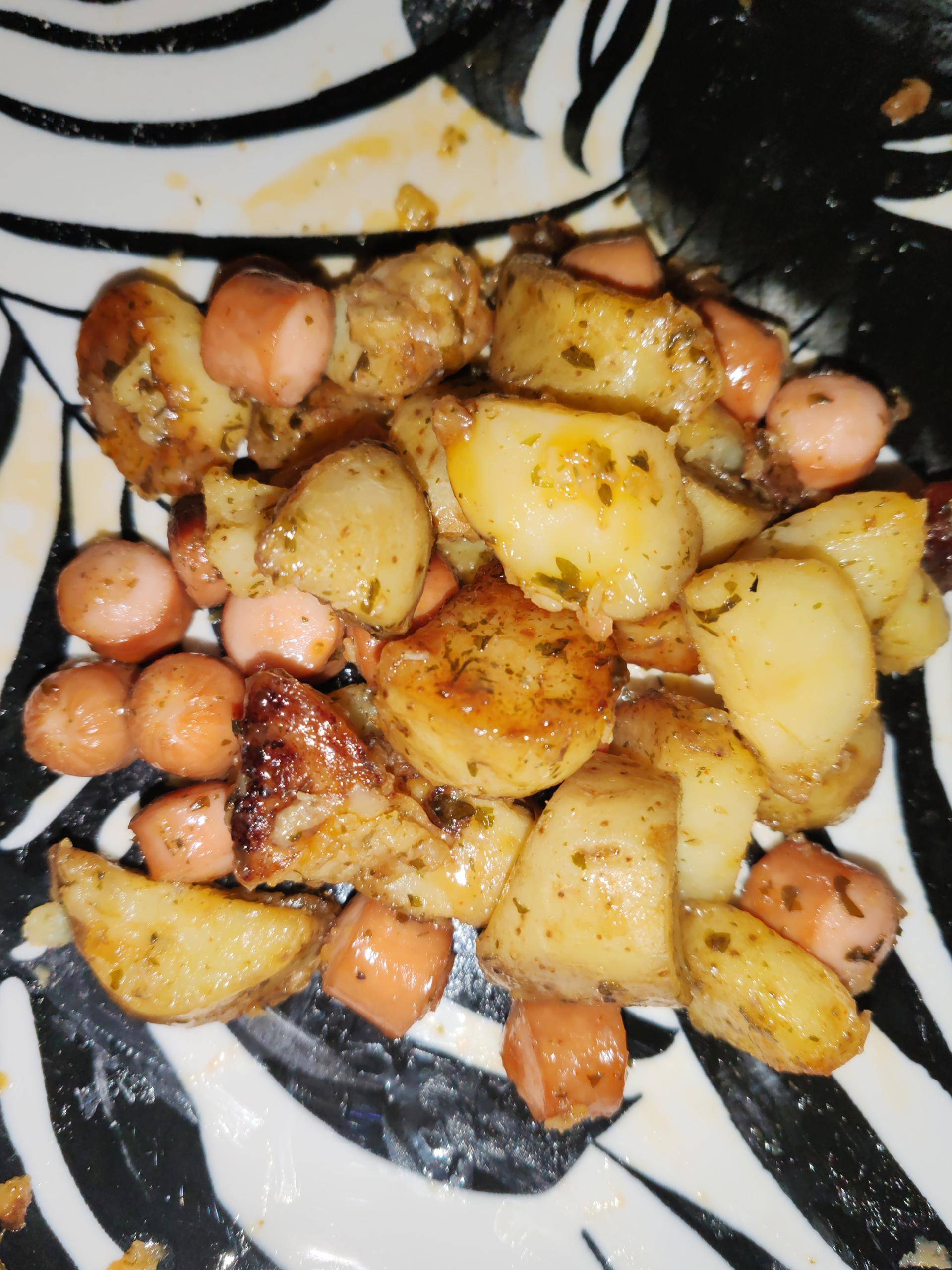 Pomme de terre rissoler knacki - Recette Cookeo V3 | Moulinex