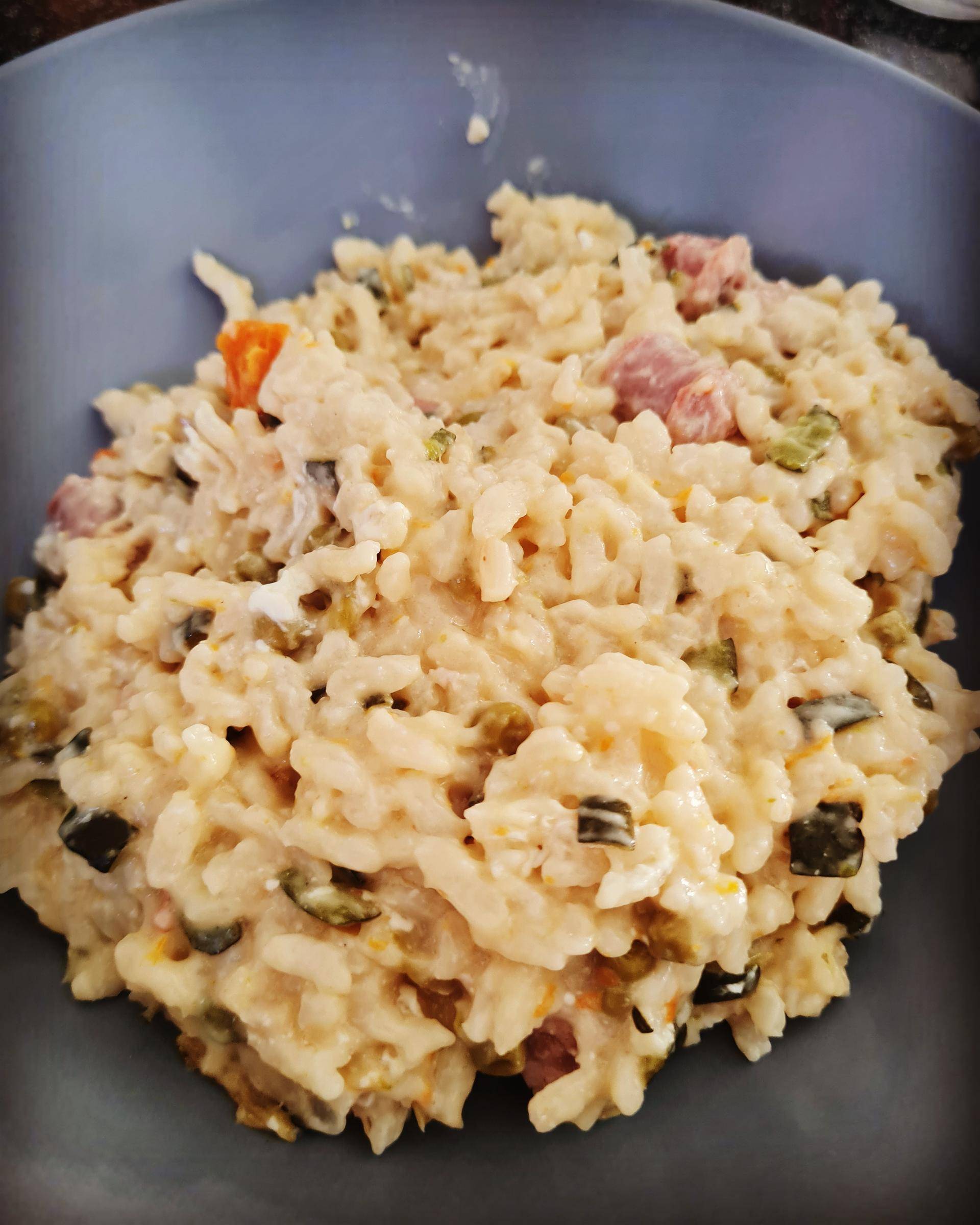 Risotto saucisse petit pois carotte courgettes - Recette Cookeo | Moulinex