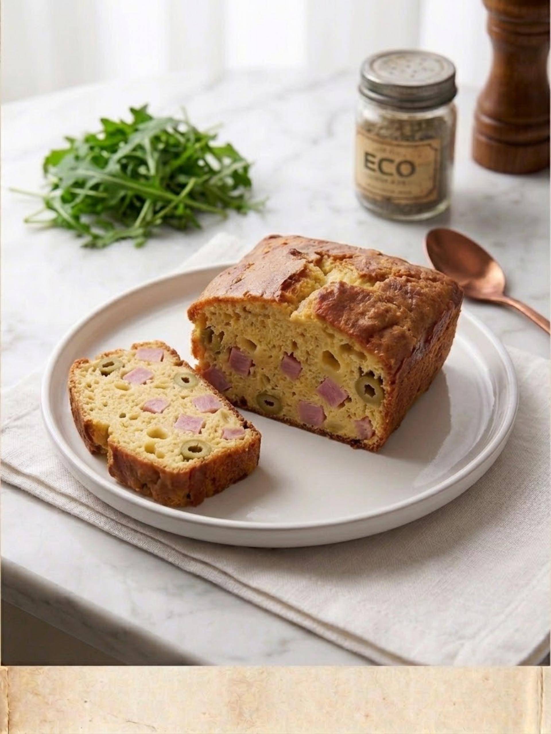 Cake jambon olive emmental de Siana - Recette Companion | Moulinex