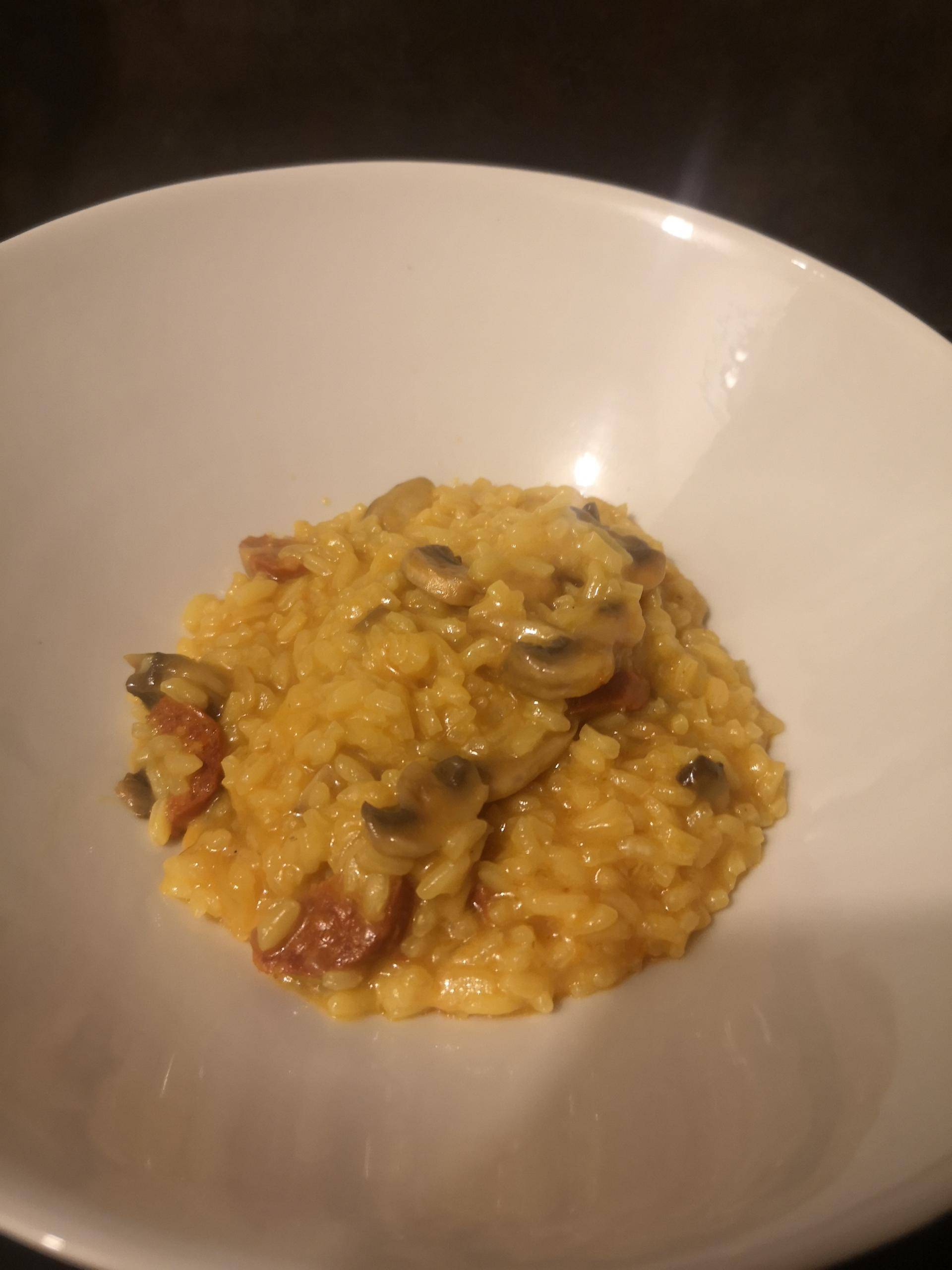 Risotto champignons, chorizo, safran, parmesan - Recette Companion XL | Moulinex