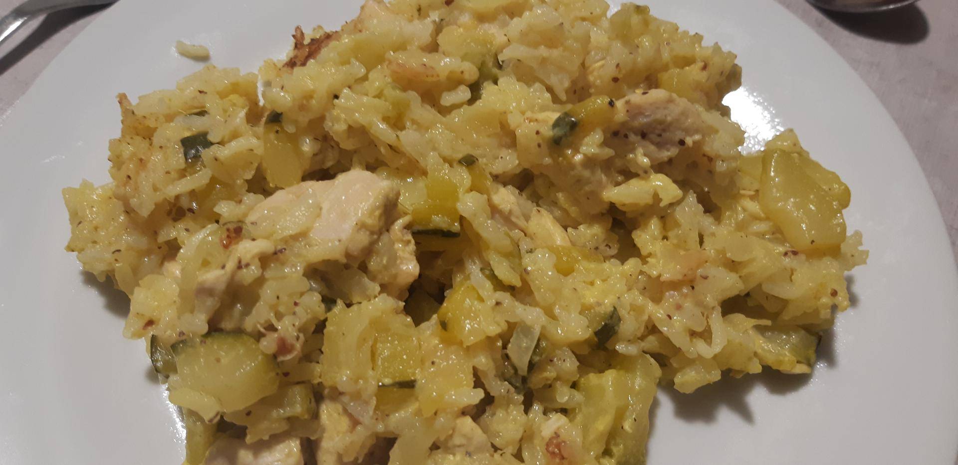 OnePot Poulet Riz Courgettes Moutarde - Recette Cookeo | Moulinex