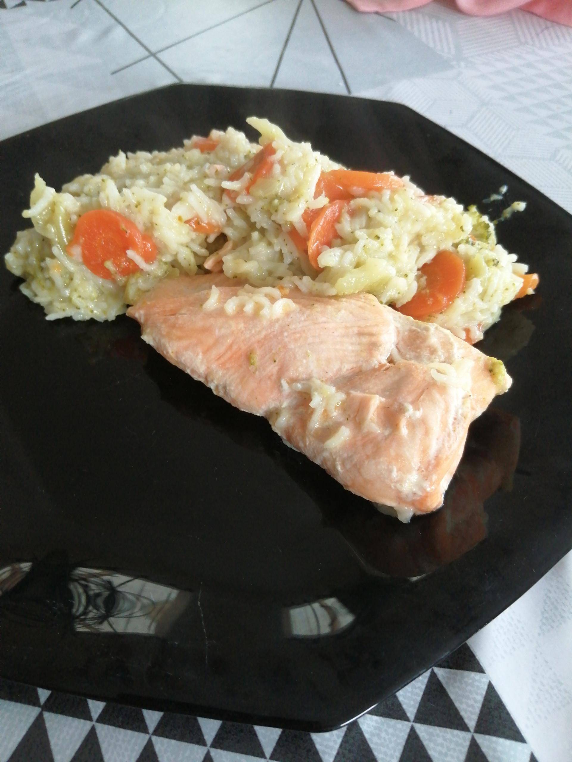 Poisson riz carottes et brocolis - Recette Cookeo V3 | Moulinex