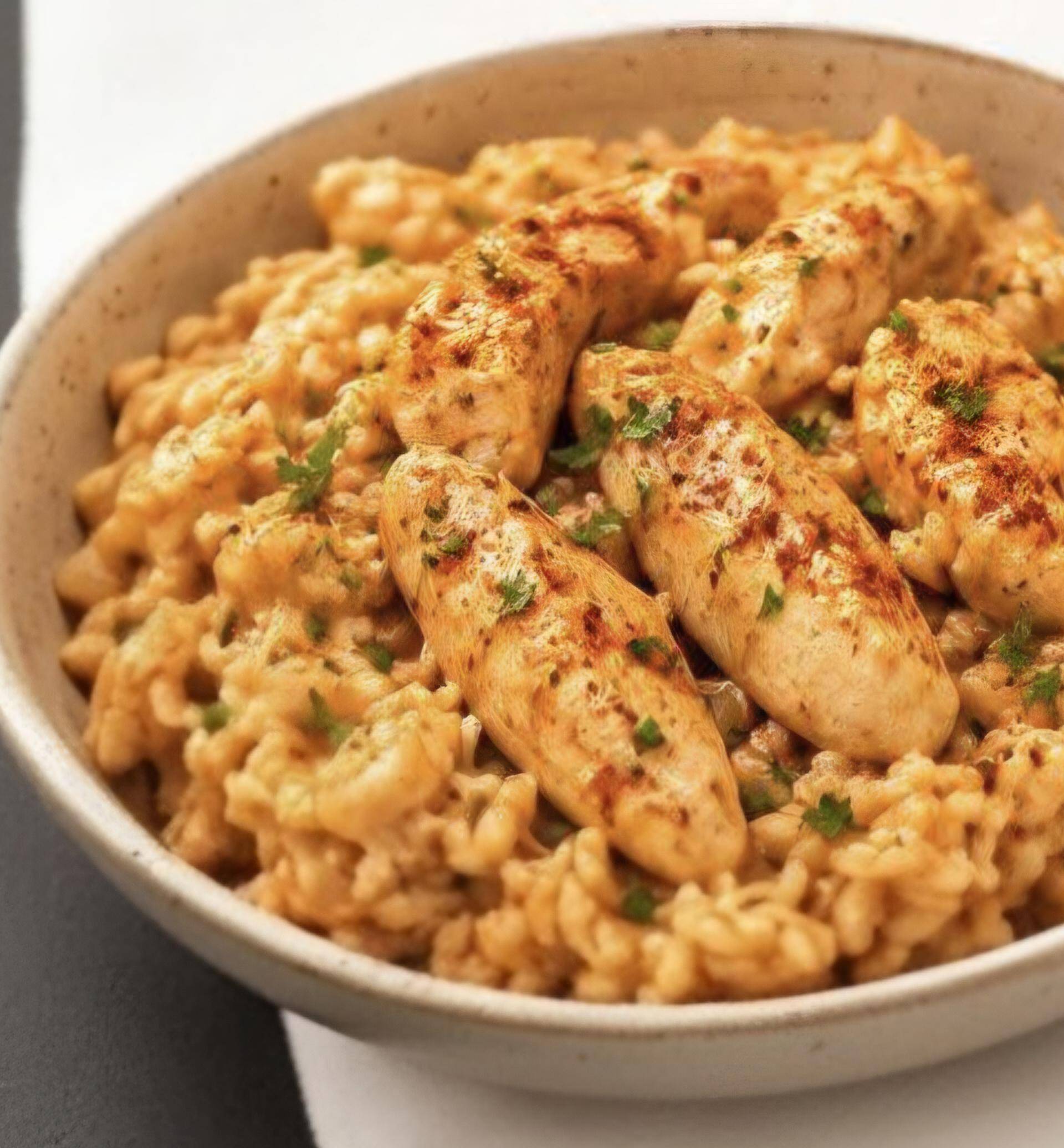 Aiguillettes de poulet au paprika & son riz à la crème - Recette Cookeo V3 | Moulinex