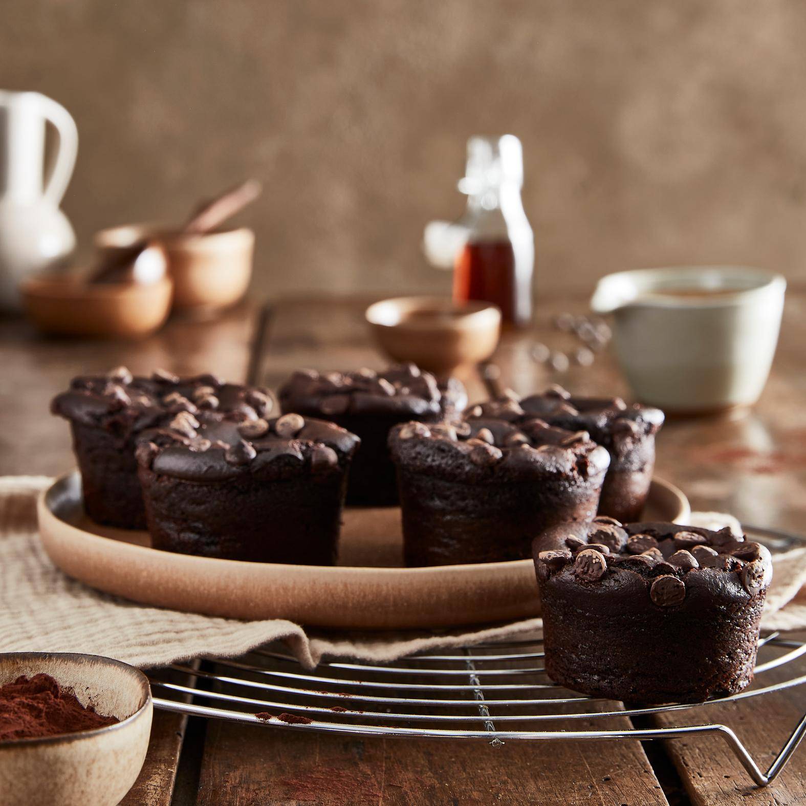 Muffins au beurre de cacahuètes et chocolat - Recette Perfectmix + | Moulinex
