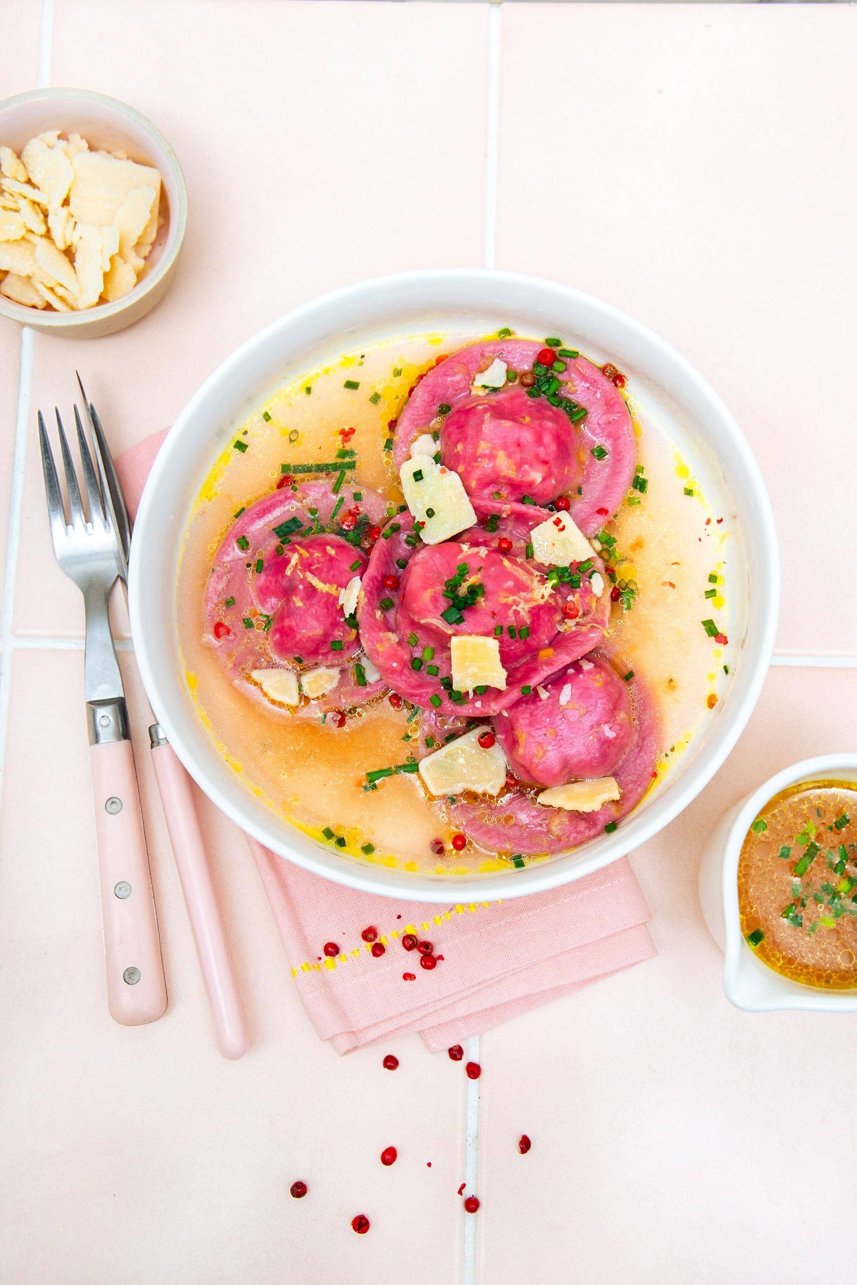 Ravioles roses au saumon - Recette Cookeo Infinity 16in1 | Moulinex