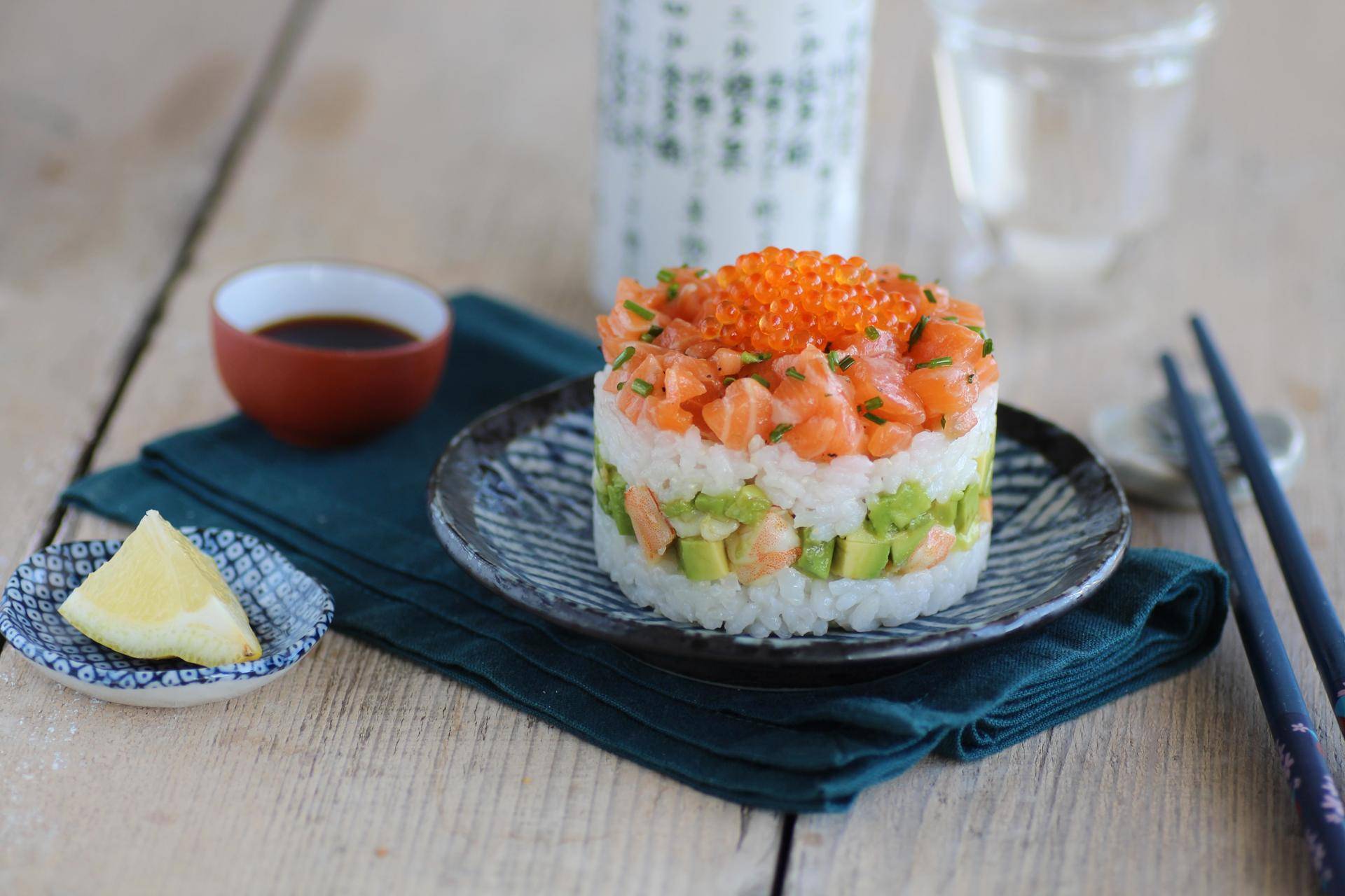 Sushi cake - Recette Companion Connect | Moulinex