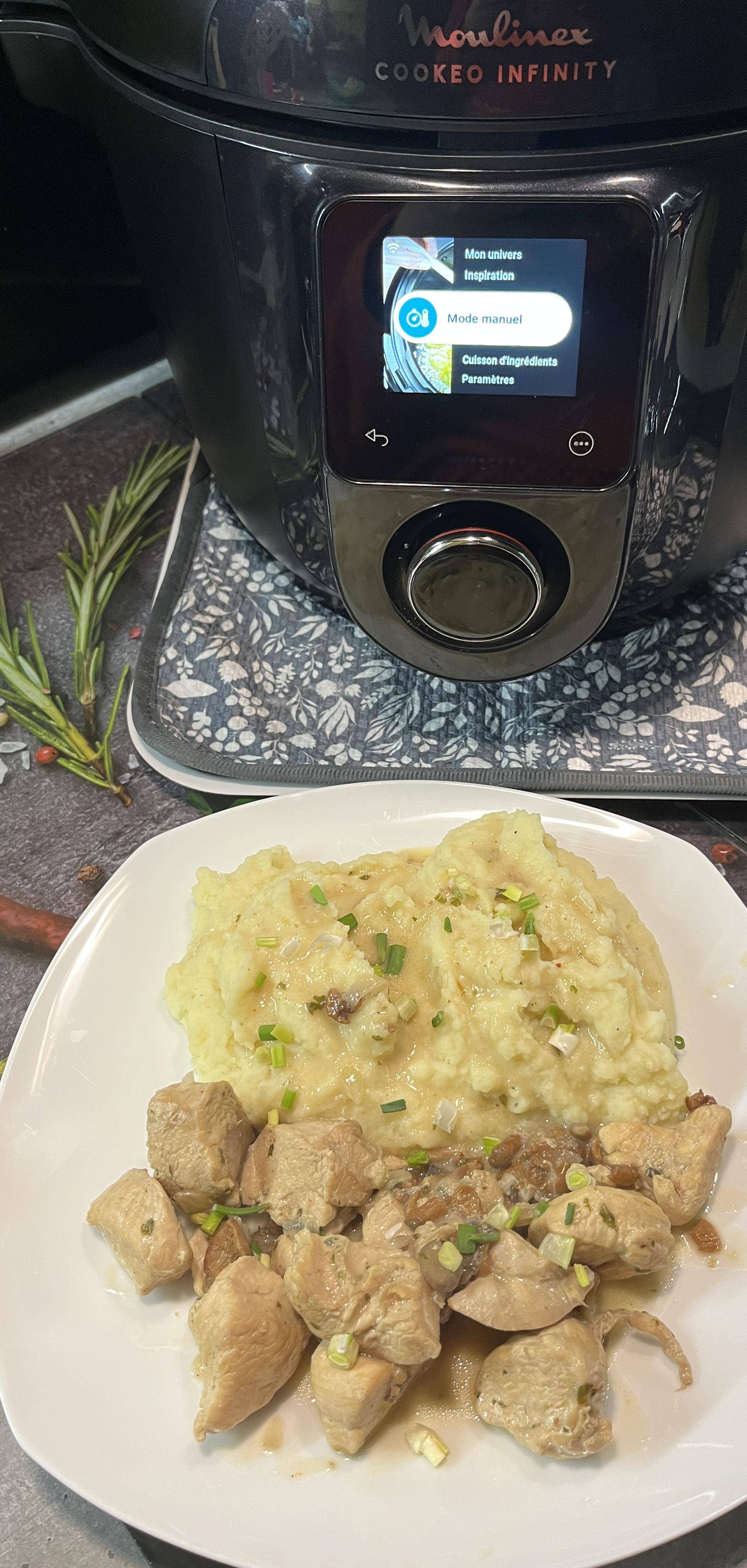 Poulet aux girolles - Recette Cookeo Infinity Autostir | Moulinex