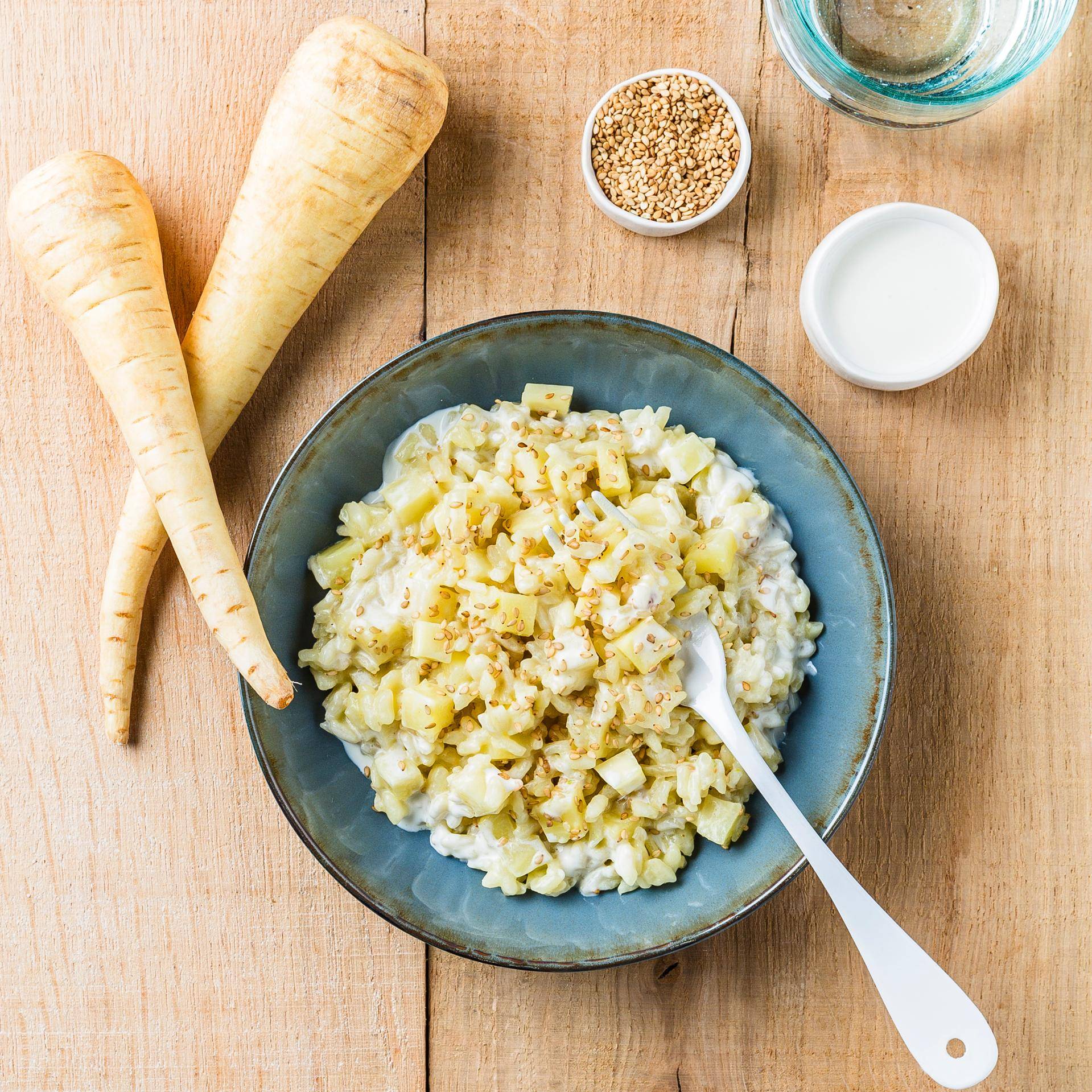 Risotto crémeux panais sésame - Recette Cookeo | Moulinex