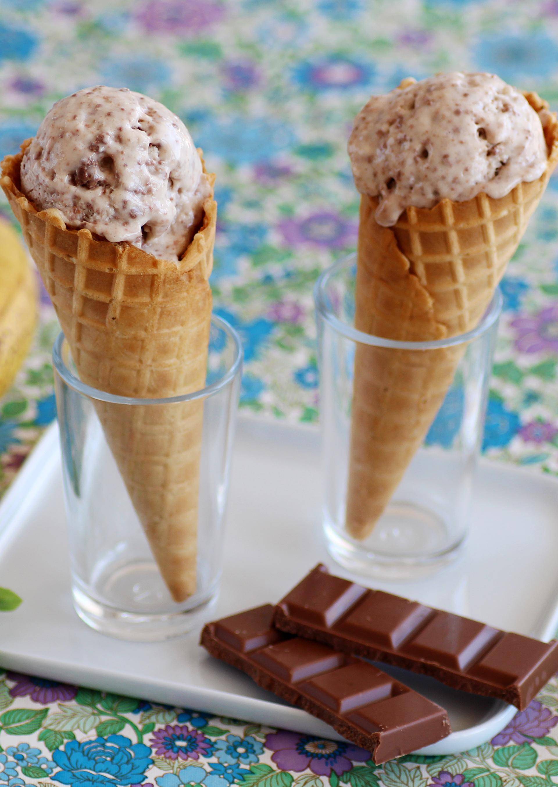 Glace banane chocolat - Recette Companion Connect | Moulinex