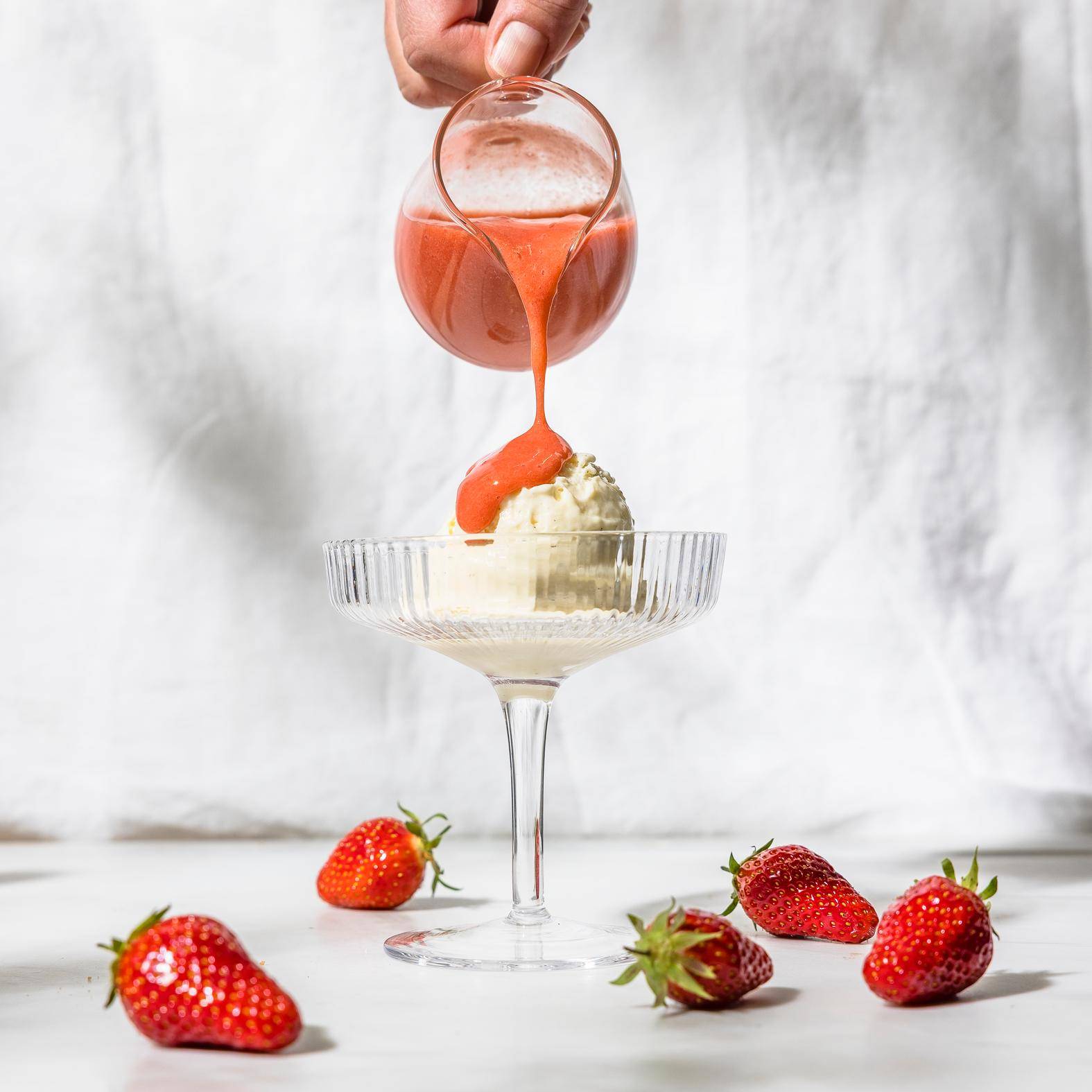Coulis de fraise (topping de glace) - Recette Easy Fry Compact | Moulinex