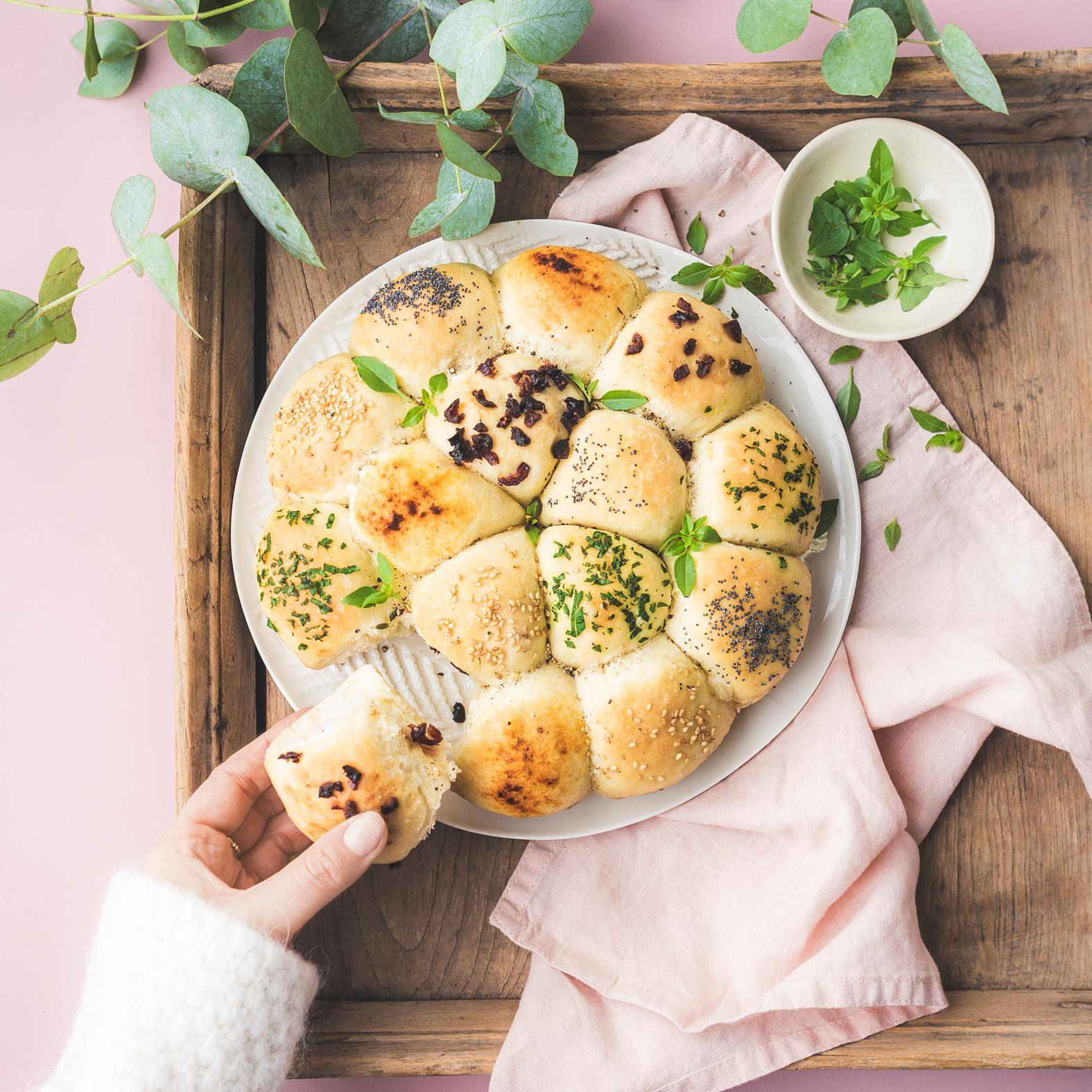 Pain à partager ail et fromage - Recette Cook'in One | Moulinex