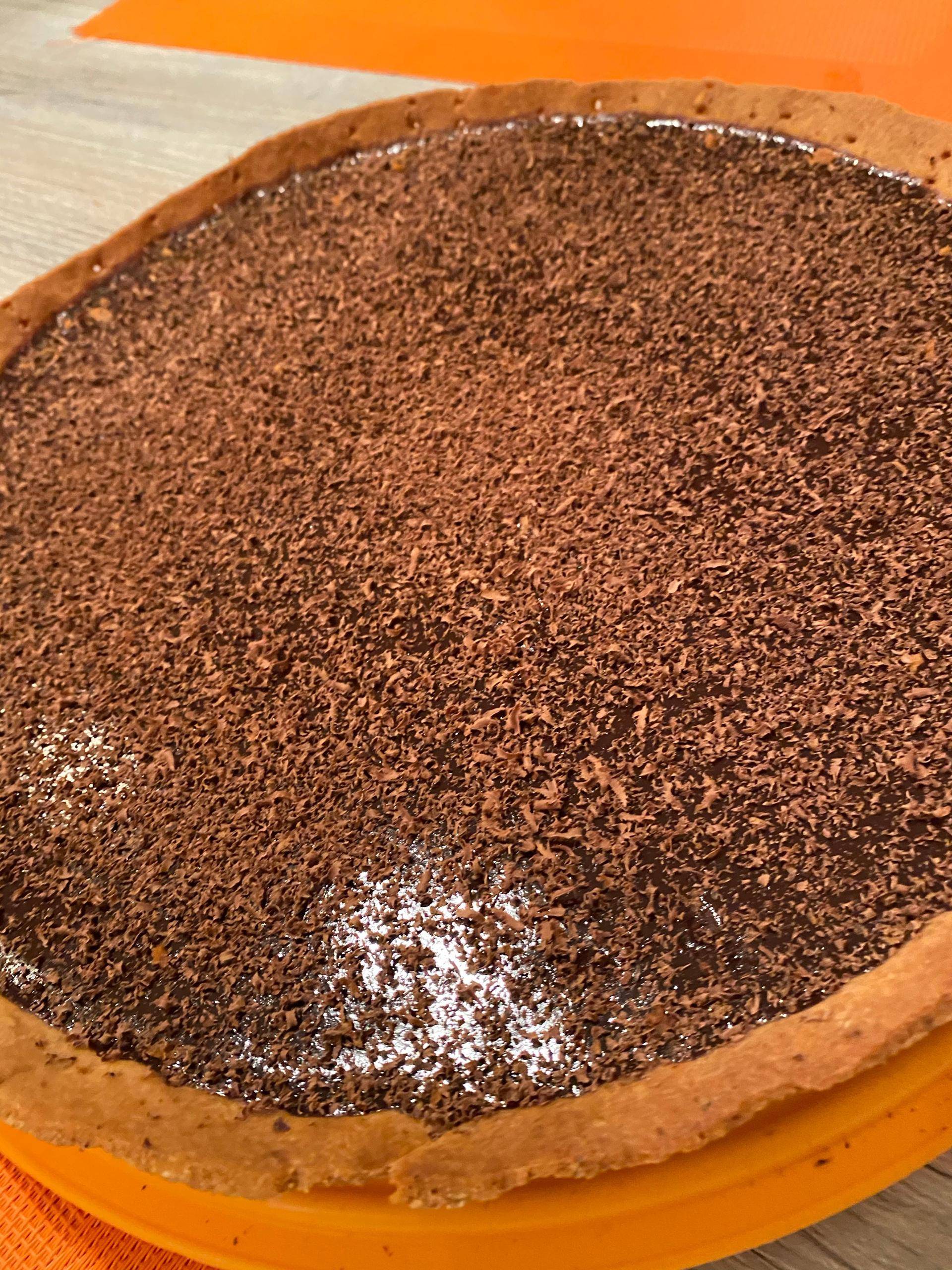 Tarte au chocolat et au caramel beurre salé - Recette Companion Connect XL | Moulinex