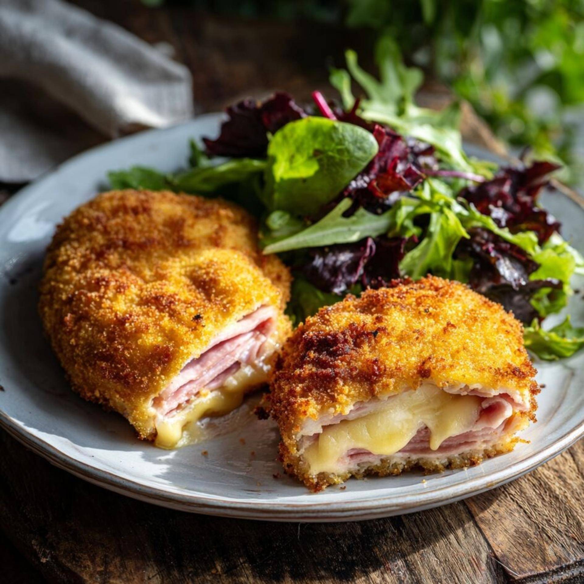 Cordon bleu maison au beaufort et chapelure panko - Recette Companion Connect | Moulinex