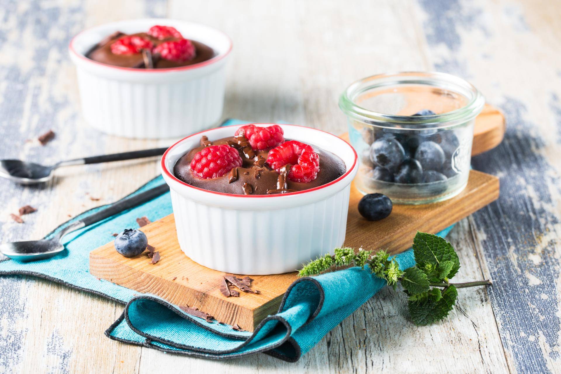 Fondant noir framboises - Recette Cookeo | Moulinex