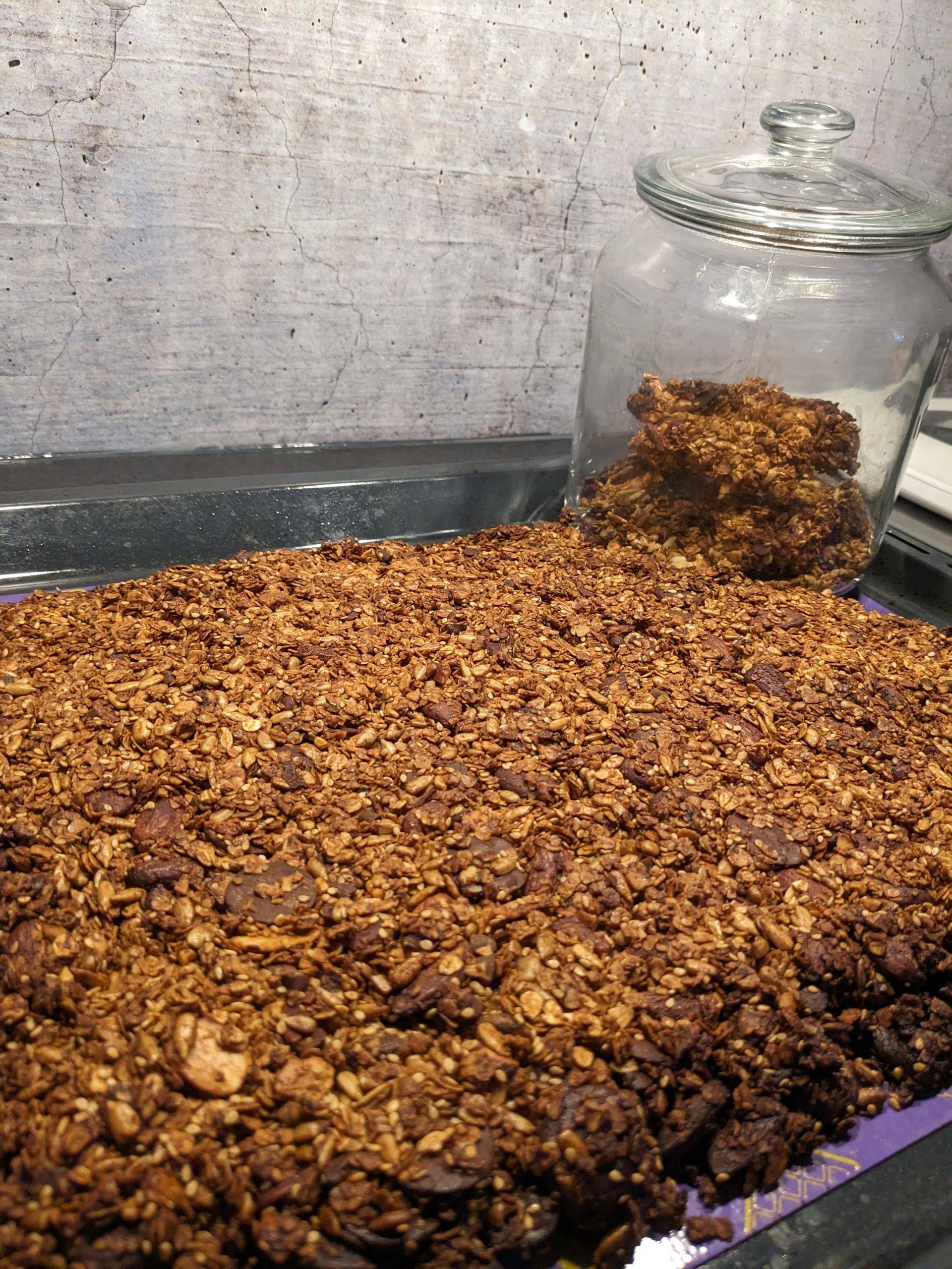 Granola amandes-chocolat - Recette Companion Connect XL | Moulinex