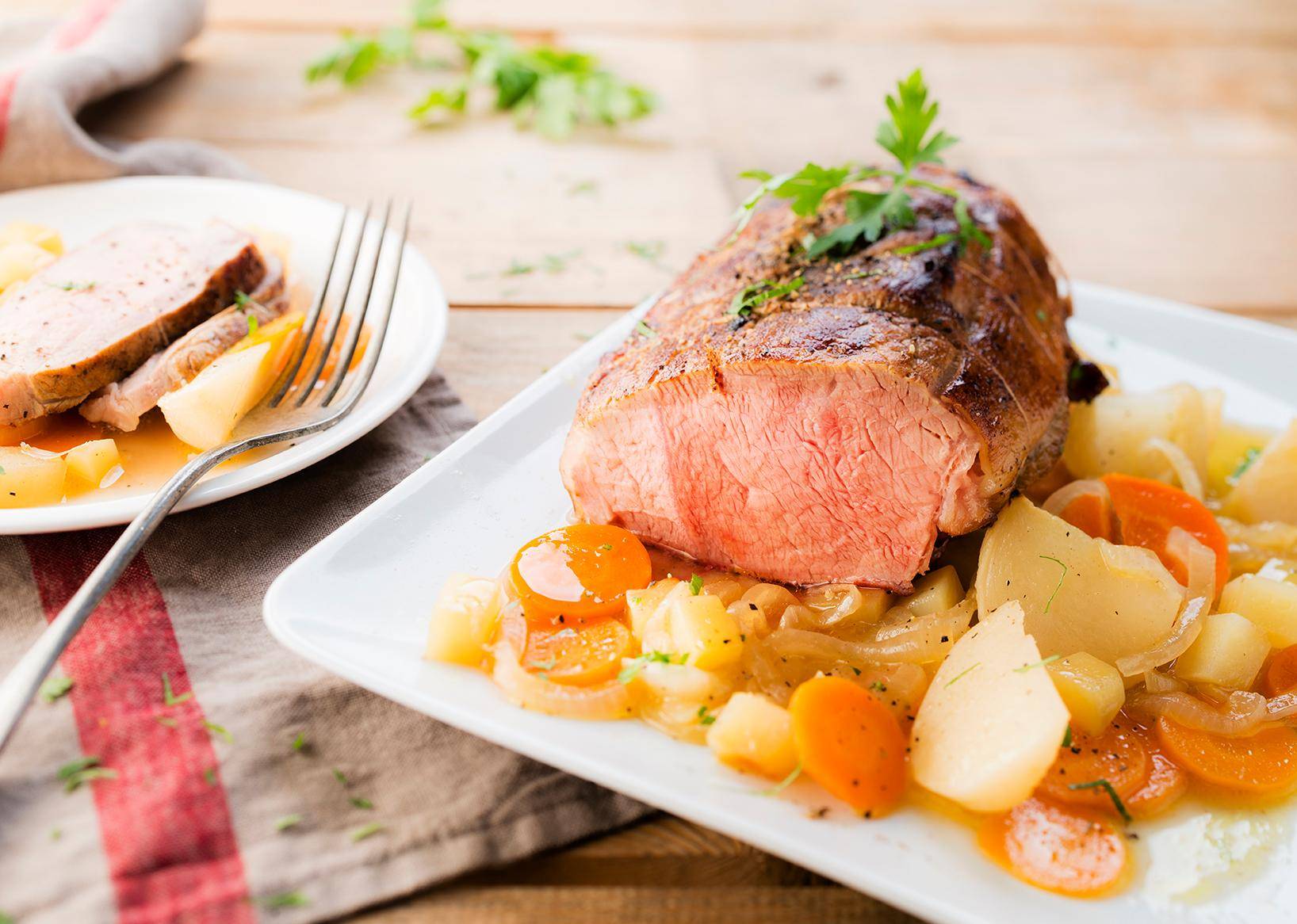 Rôti de veau aux légumes - Recette Cookeo | Moulinex