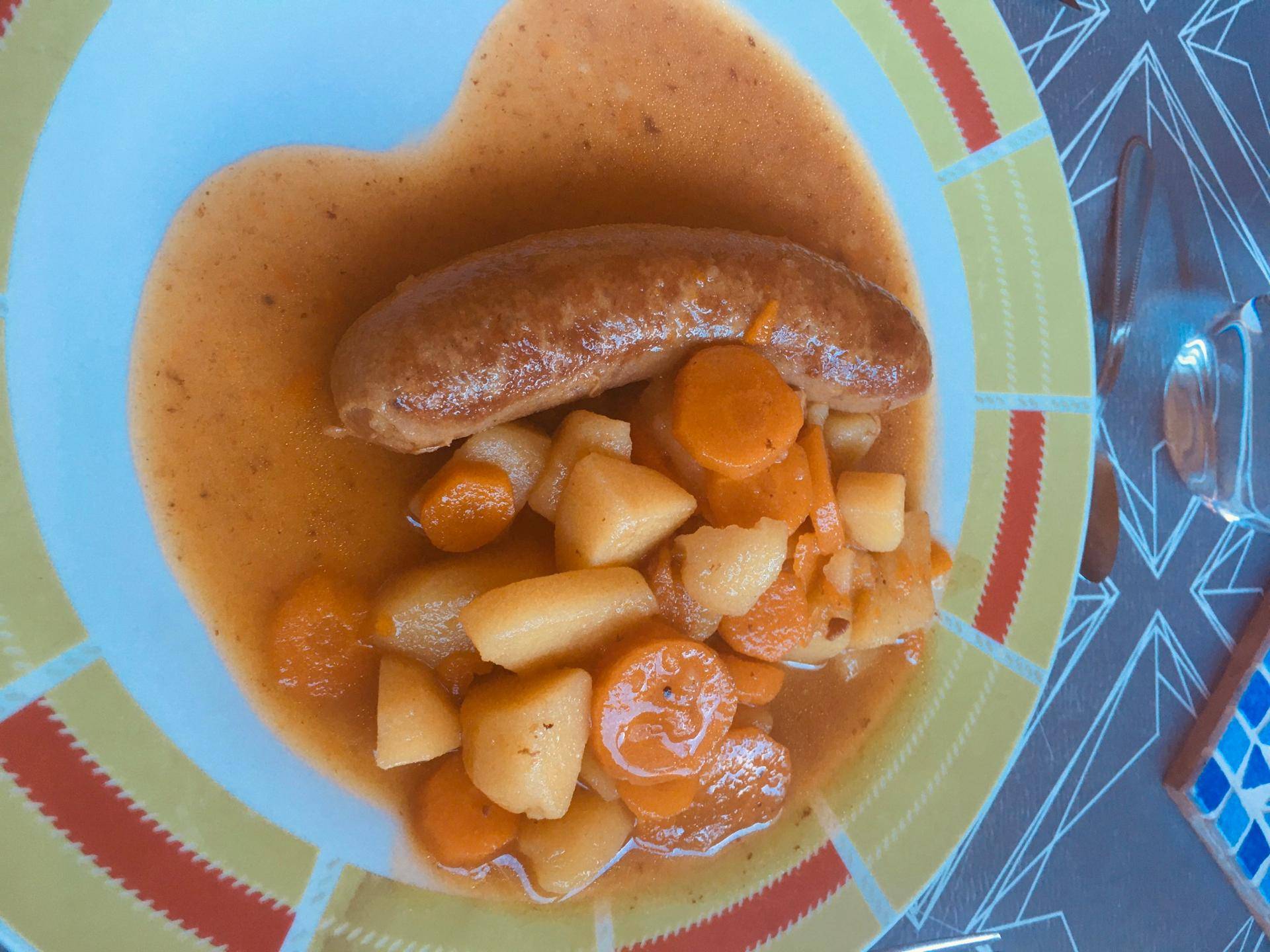 Pomme de terre carottes et saucisses de Toulouse - Recette Cookeo | Moulinex