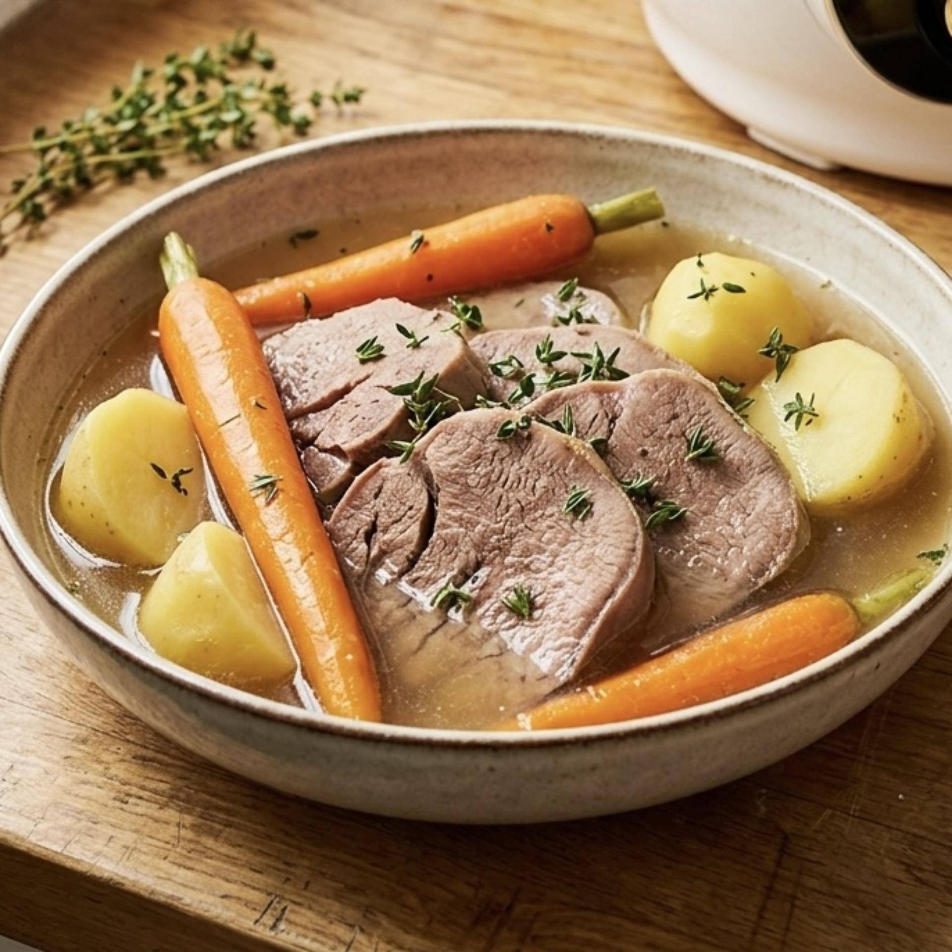 Pot-au-feu de Langue de Porc - Recette Cookeo Infinity 16in1 | Moulinex