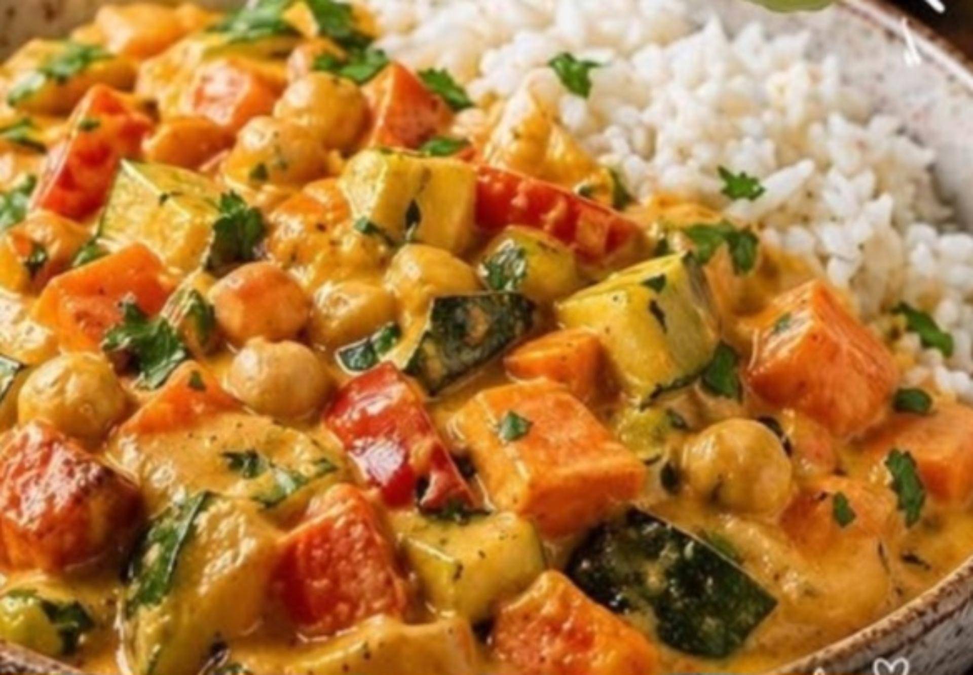 Curry de légumes crémeux au lait de coco - Recette Cookeo | Moulinex