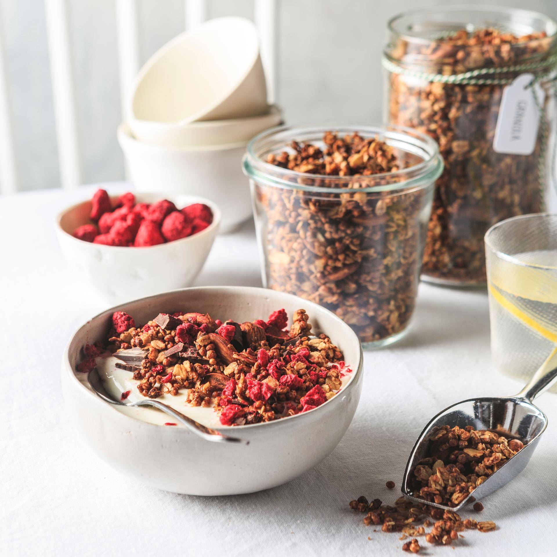 Granola au chocolat noir - Recette Companion | Moulinex