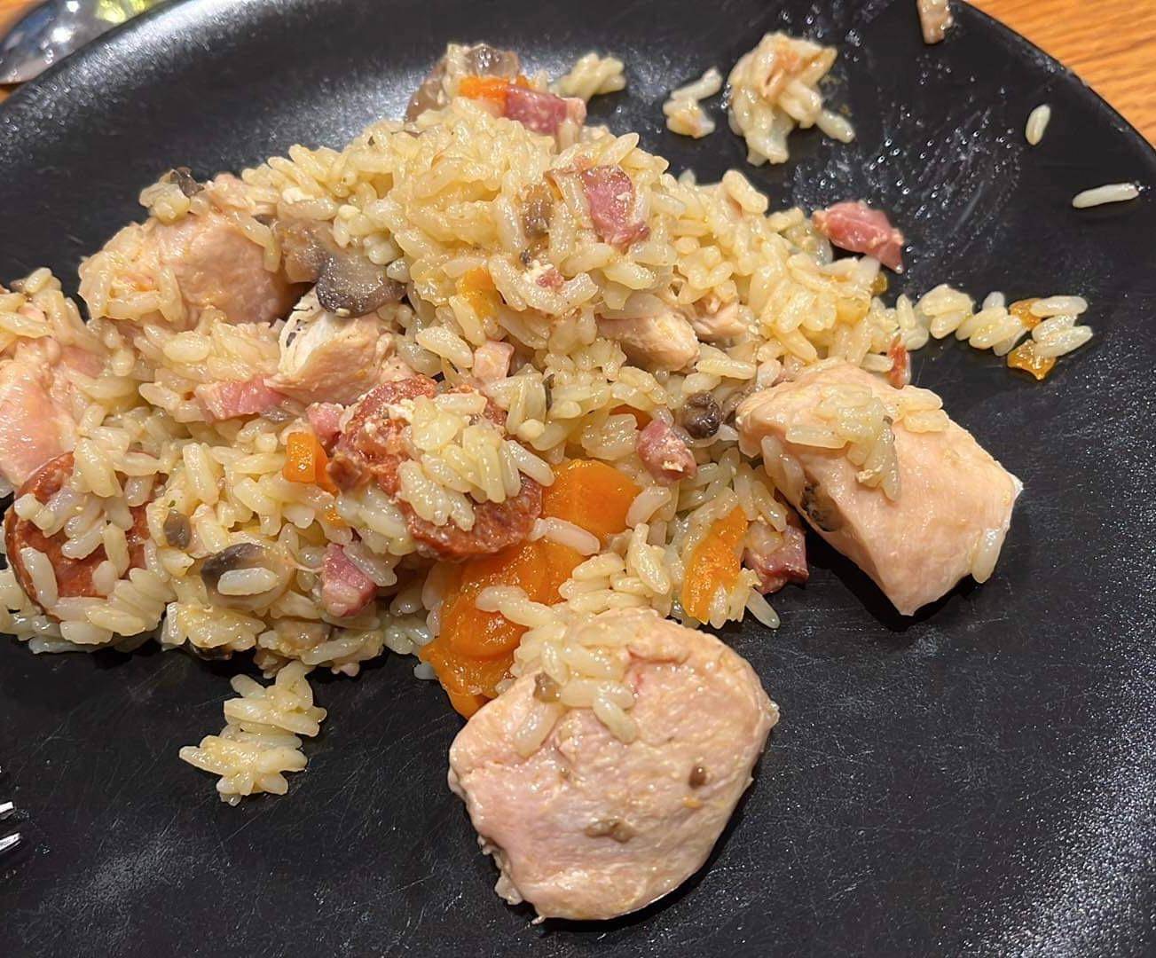 Riz chorizo lardons poulet - Recette Cookeo V3 | Moulinex