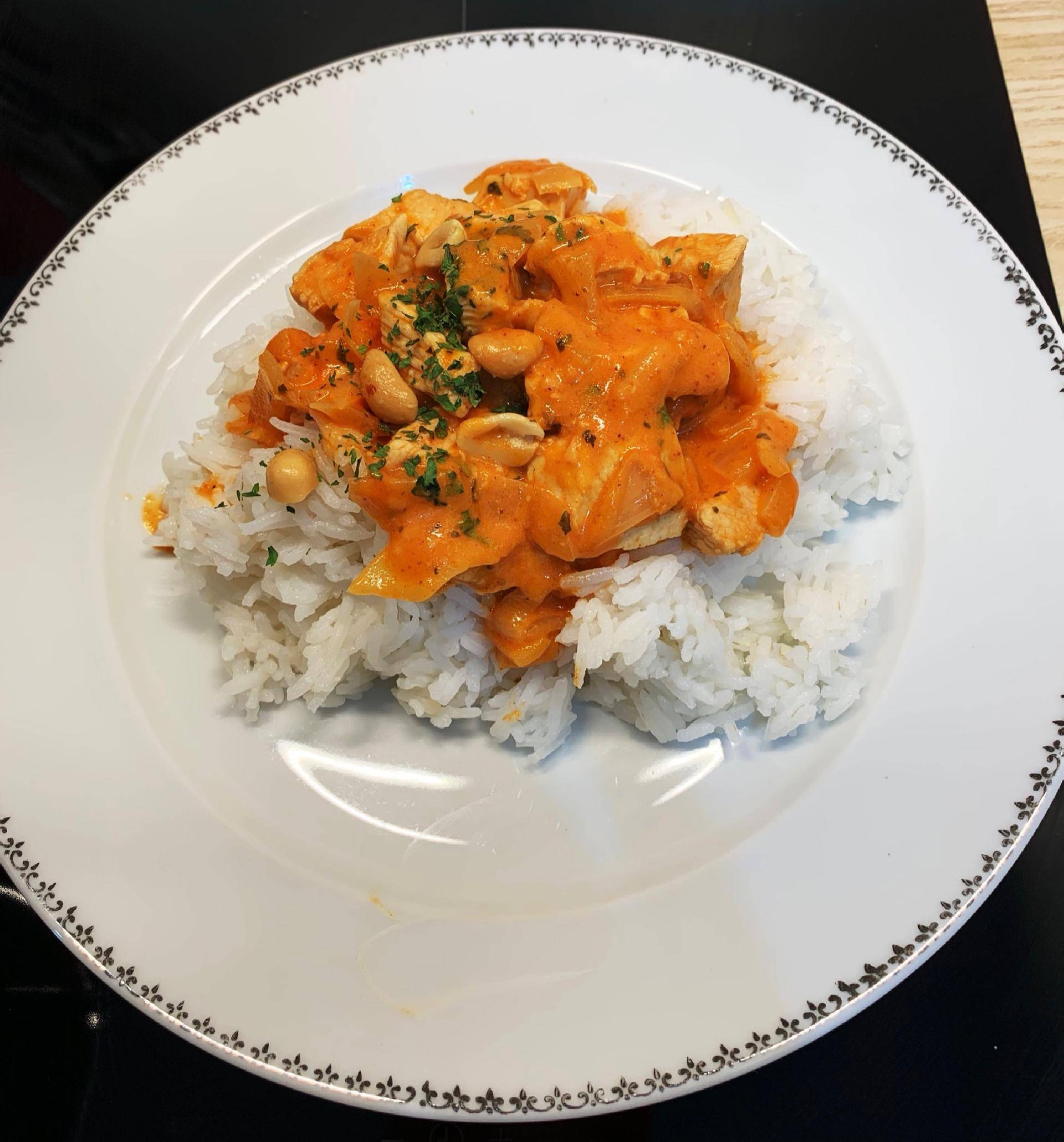 Émincé de poulet sauce tandoori et riz - Recette Cookeo V3 | Moulinex