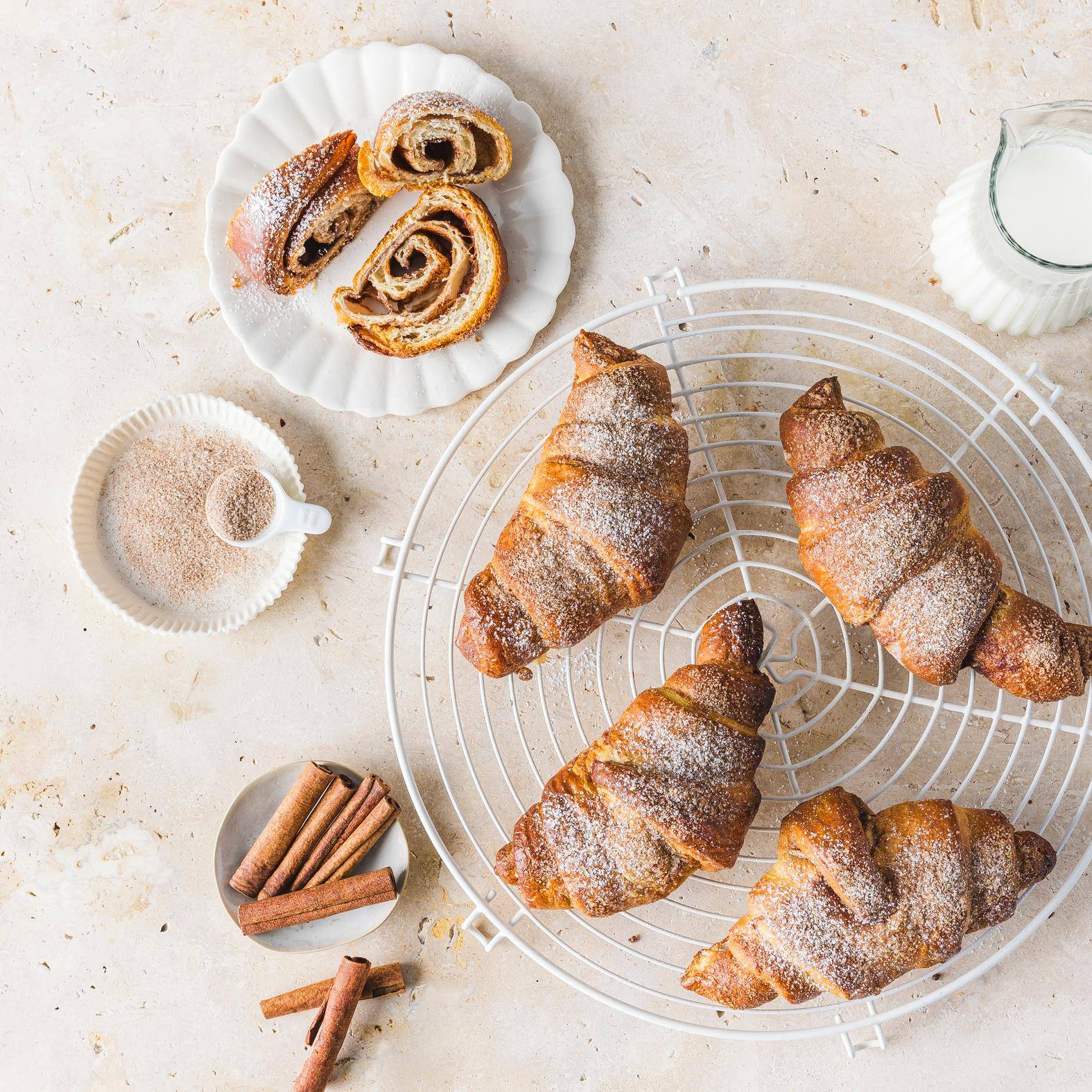 Croissants roulés à la cannelle (cinnamon rolls) - Recette Kitchen Machines Touch/Touch + | Moulinex