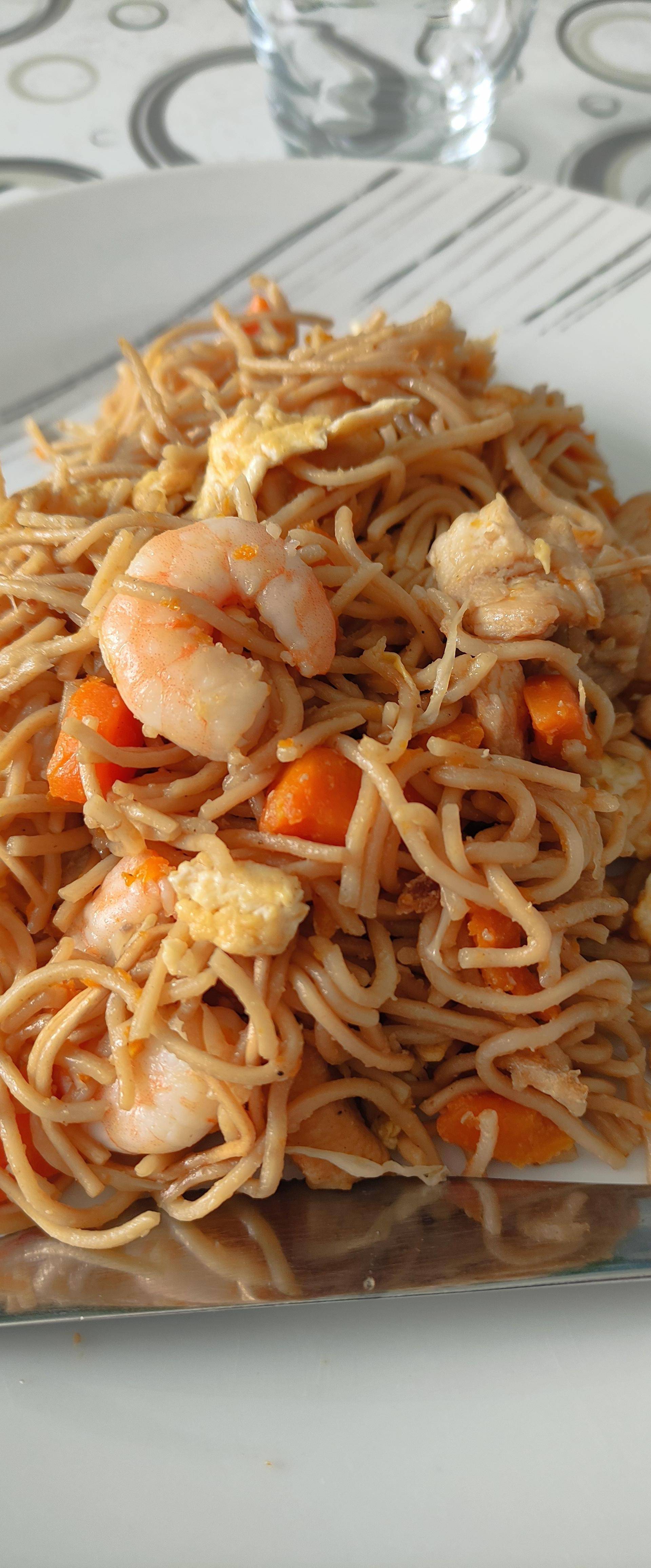 Pad Thaï nouilles de riz poulet crevettes - Recette Cookeo Infinity Autostir | Moulinex